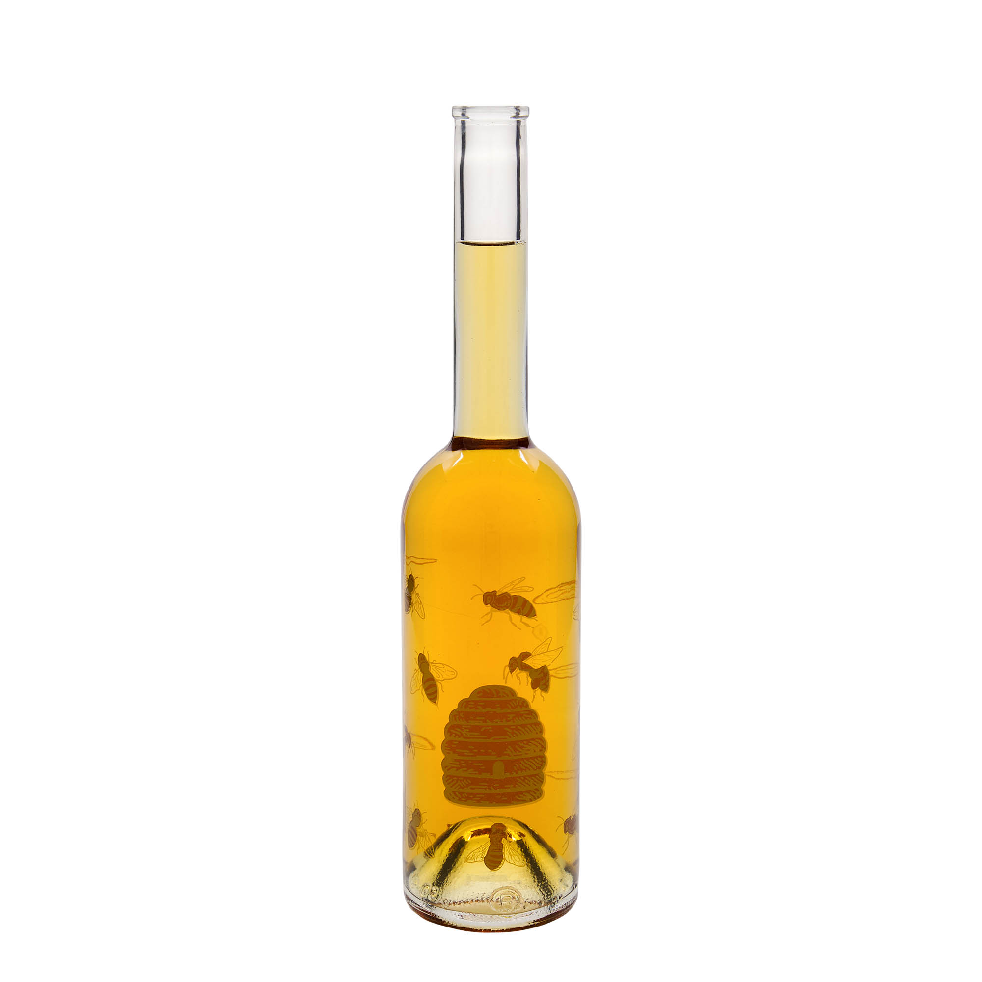 500 ml staklena flaša 'Opera', motiv: pčele, grlo: plutа