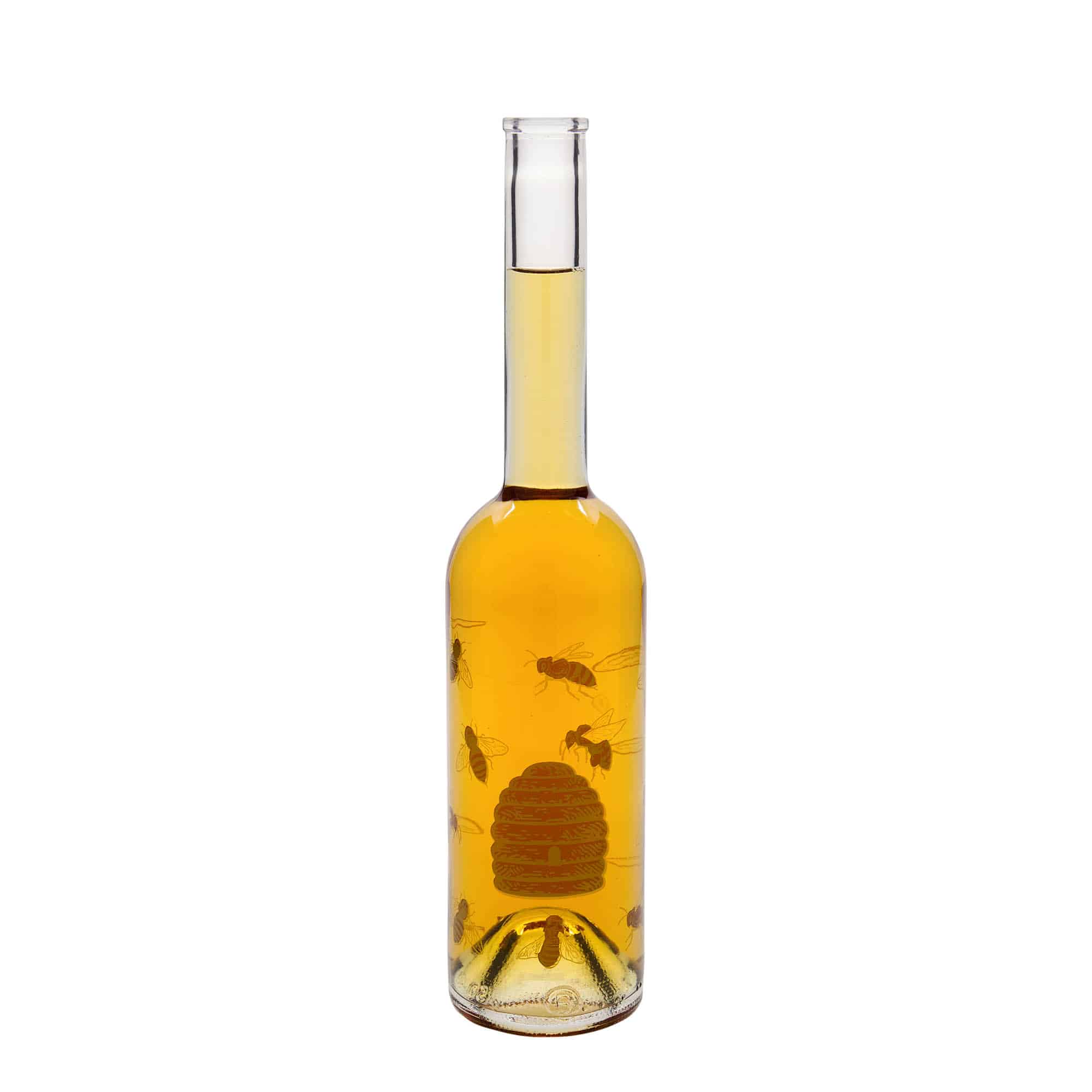 500 ml staklena flaša 'Opera', motiv: pčele, grlo: plutа