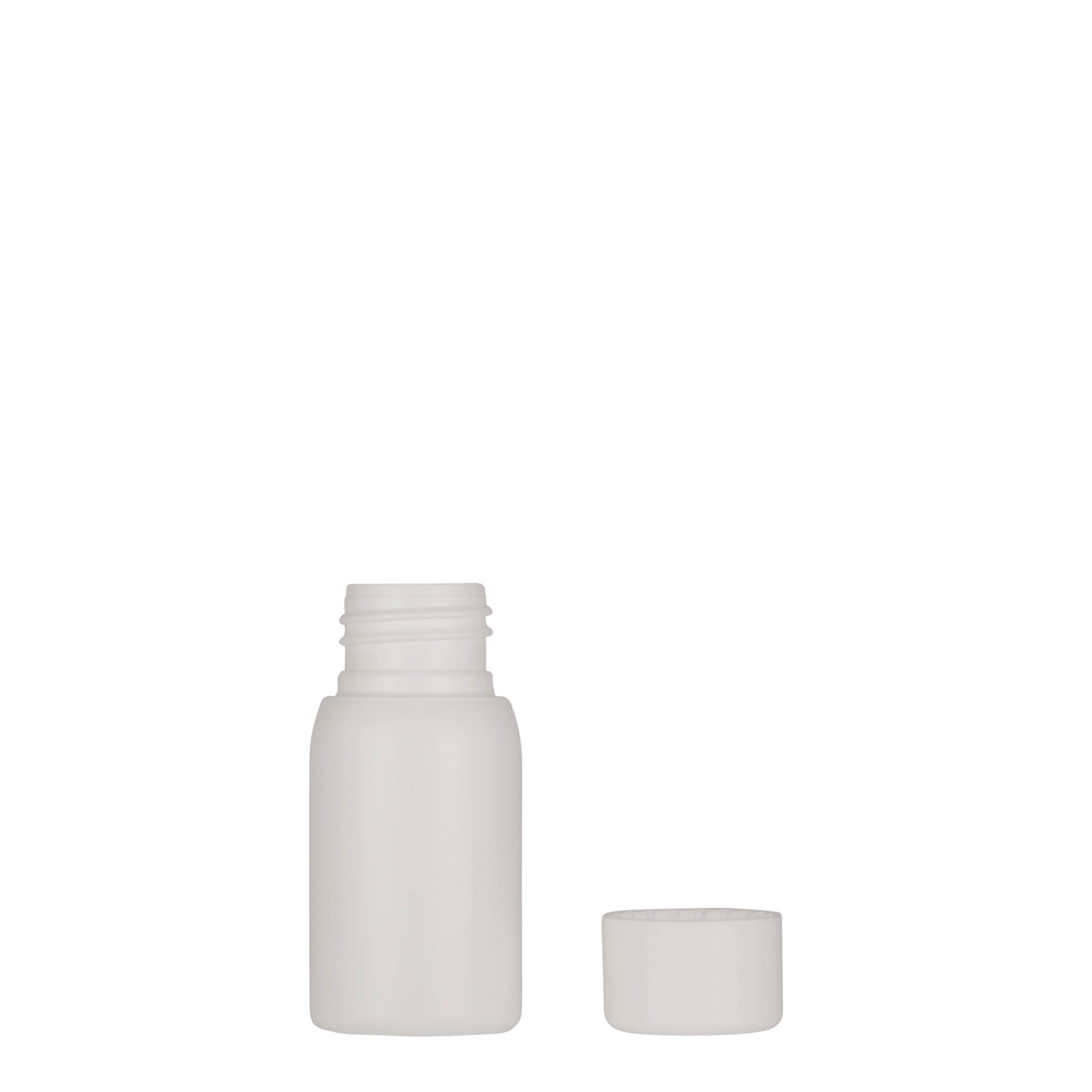 30 ml plastična bočica 'Tuffy', HDPE, bela, grlo: 24/410