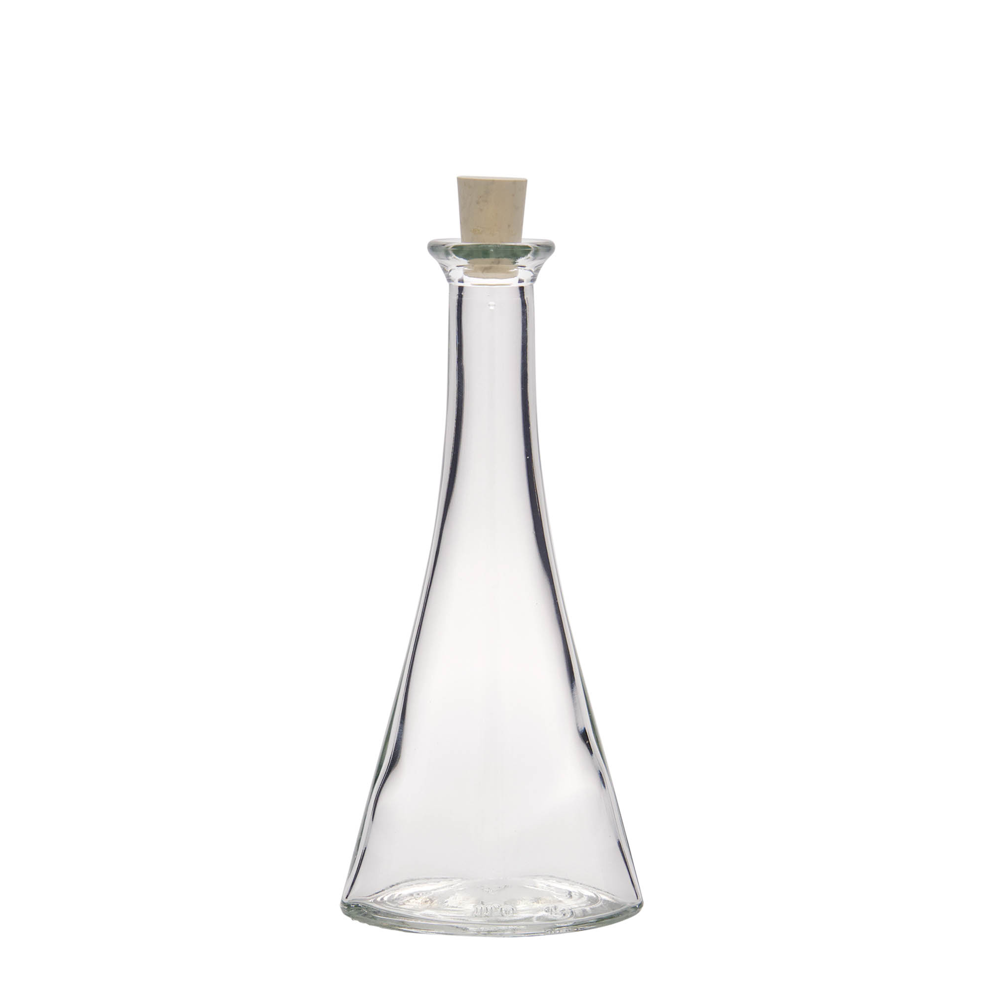 100 ml staklena flaša 'Veronica', polukružna, otvor: plutani čep 100 ml staklena flaša 'Veronica', polukružna, otvor: plutani čep