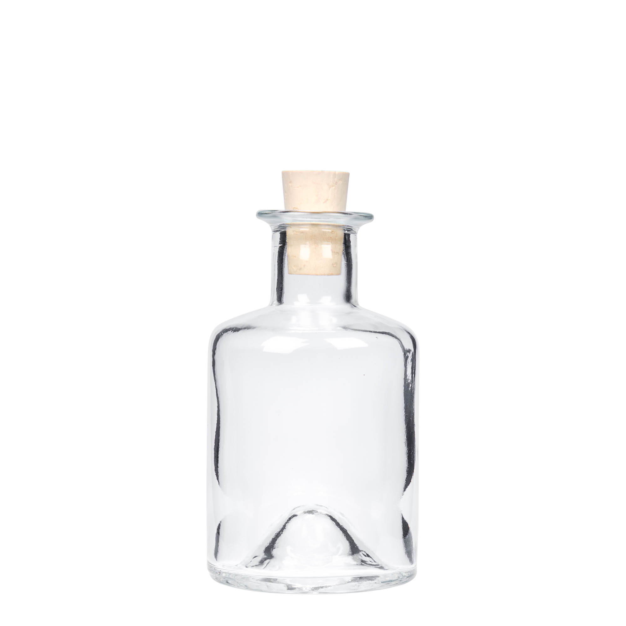 200 ml staklena bočica apotekarska, otvor: plutani čep 200 ml staklena bočica apotekarska, otvor: plutani čep