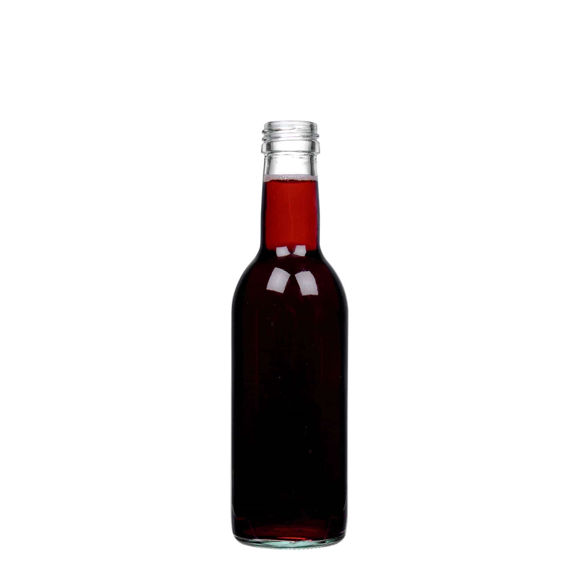 250 ml staklena flaša 'Bordo', grlo: PP 28