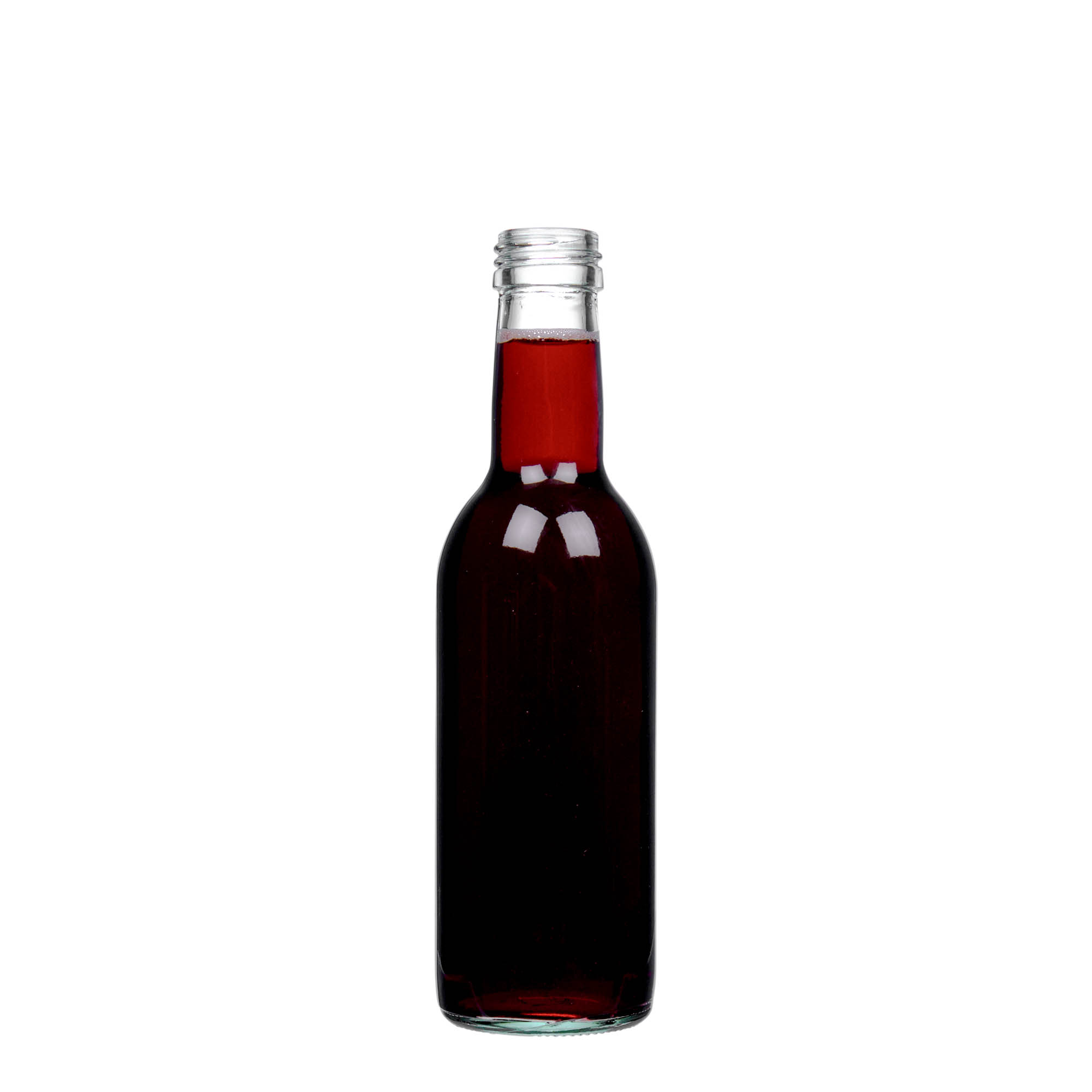 250 ml staklena flaša 'Bordo', grlo: PP 28