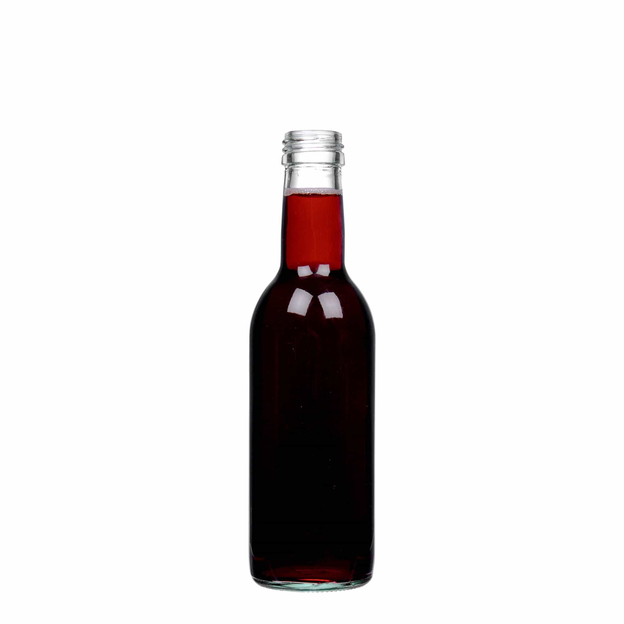 250 ml staklena flaša 'Bordo', grlo: PP 28