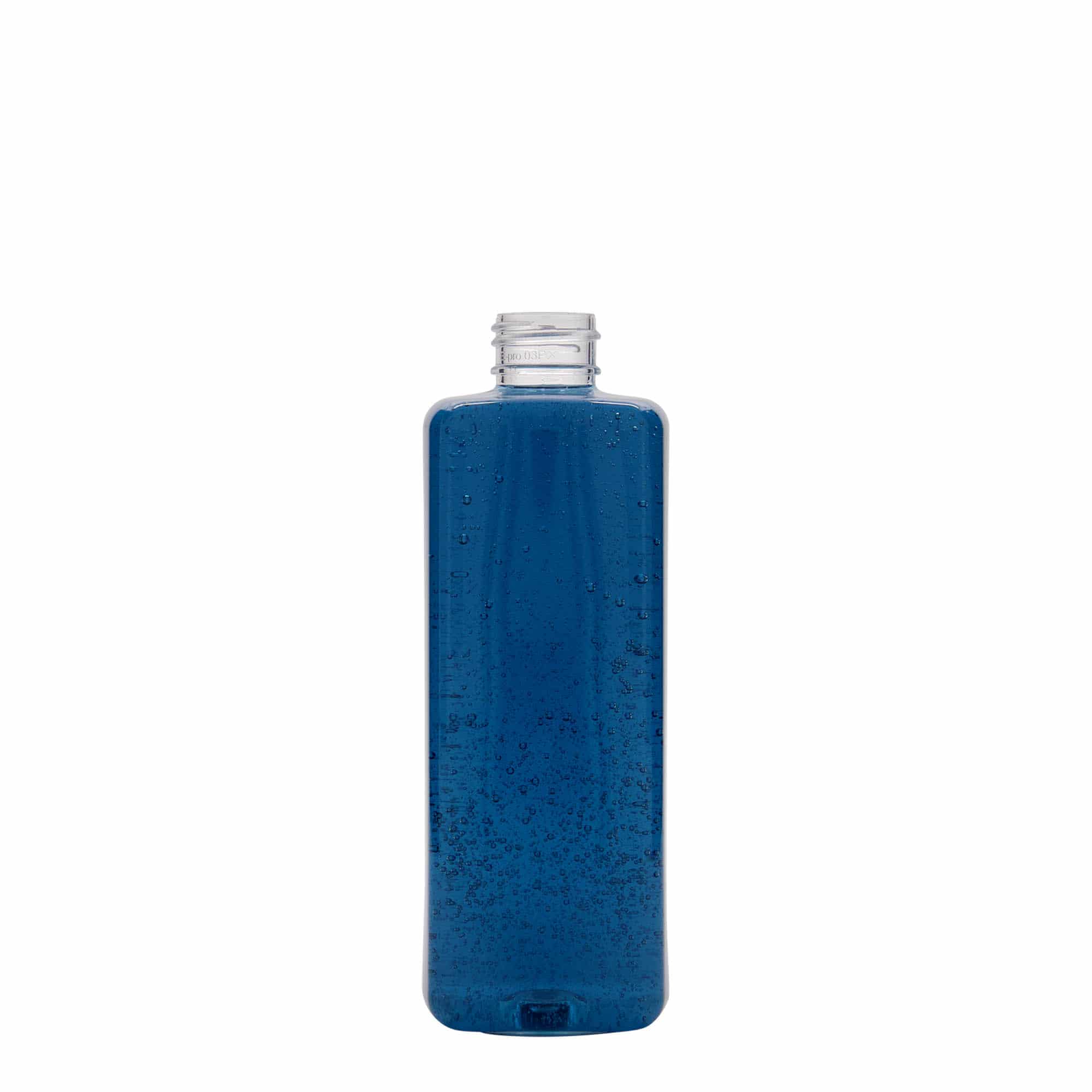PET boca od 300 ml 'Karl', kvadratna, plastika, otvor: 24/410