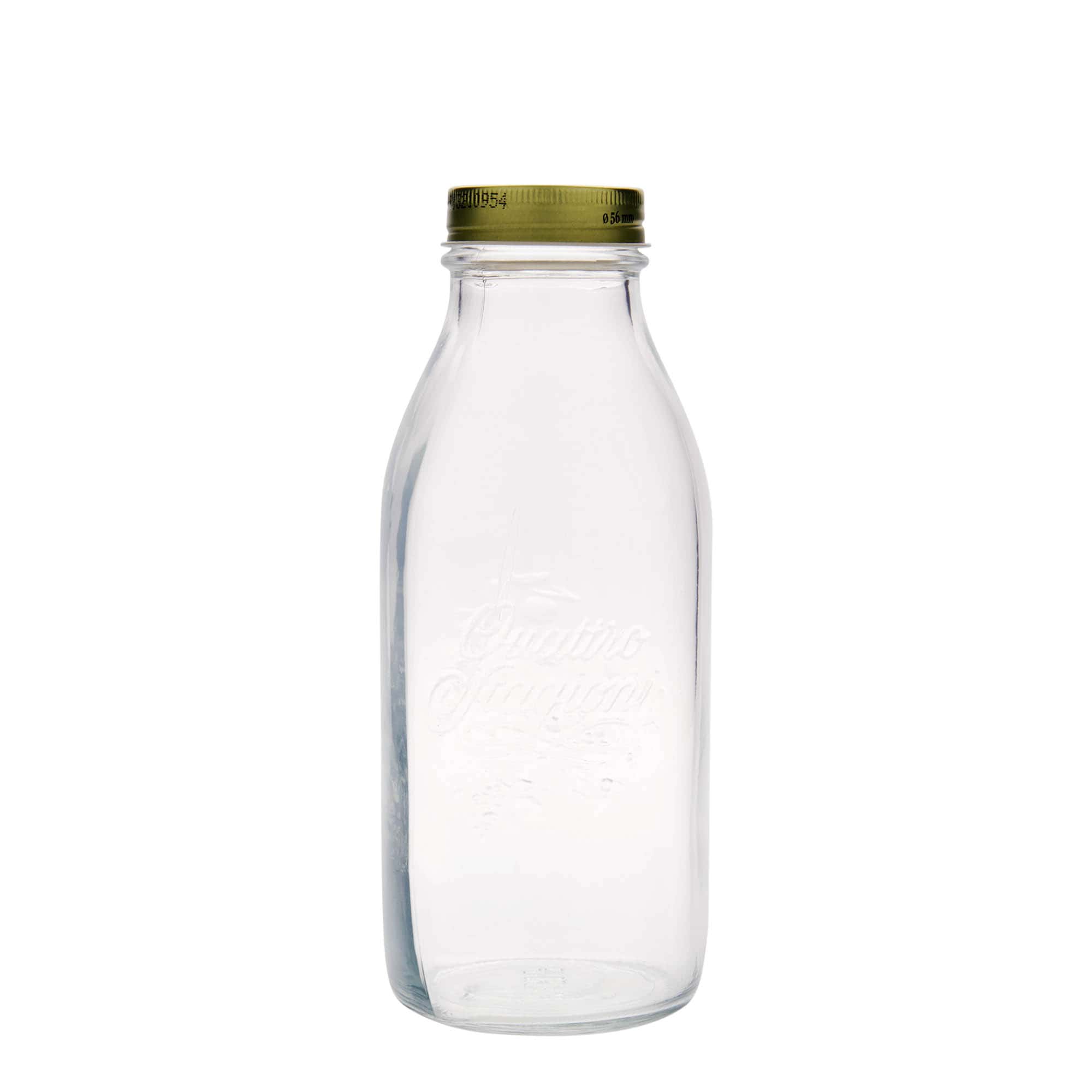 1.000 ml staklena flaša 'Quattro Stagioni', otvor: navojni čep