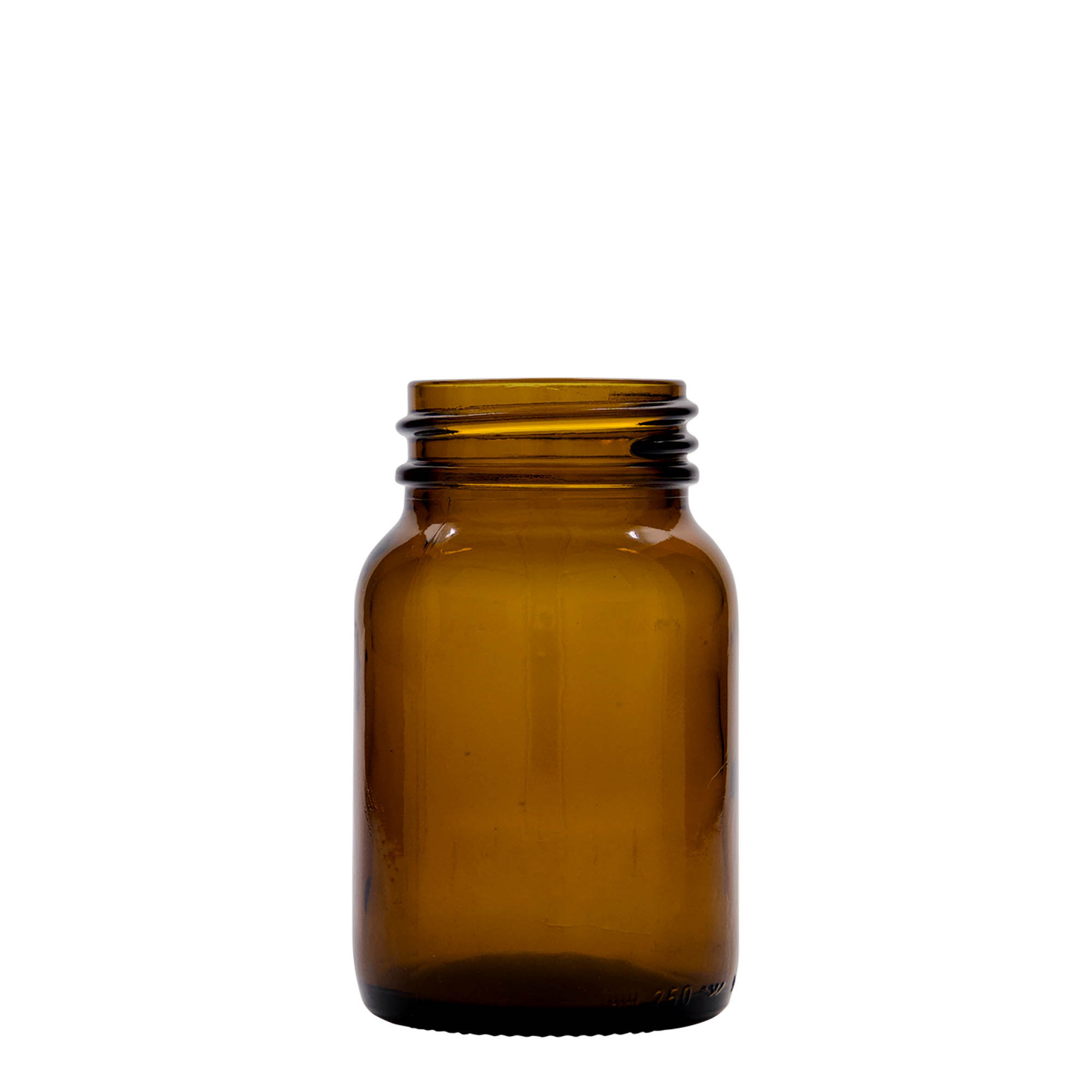 250 ml teglu širokog grla, braon, otvor: DIN 55