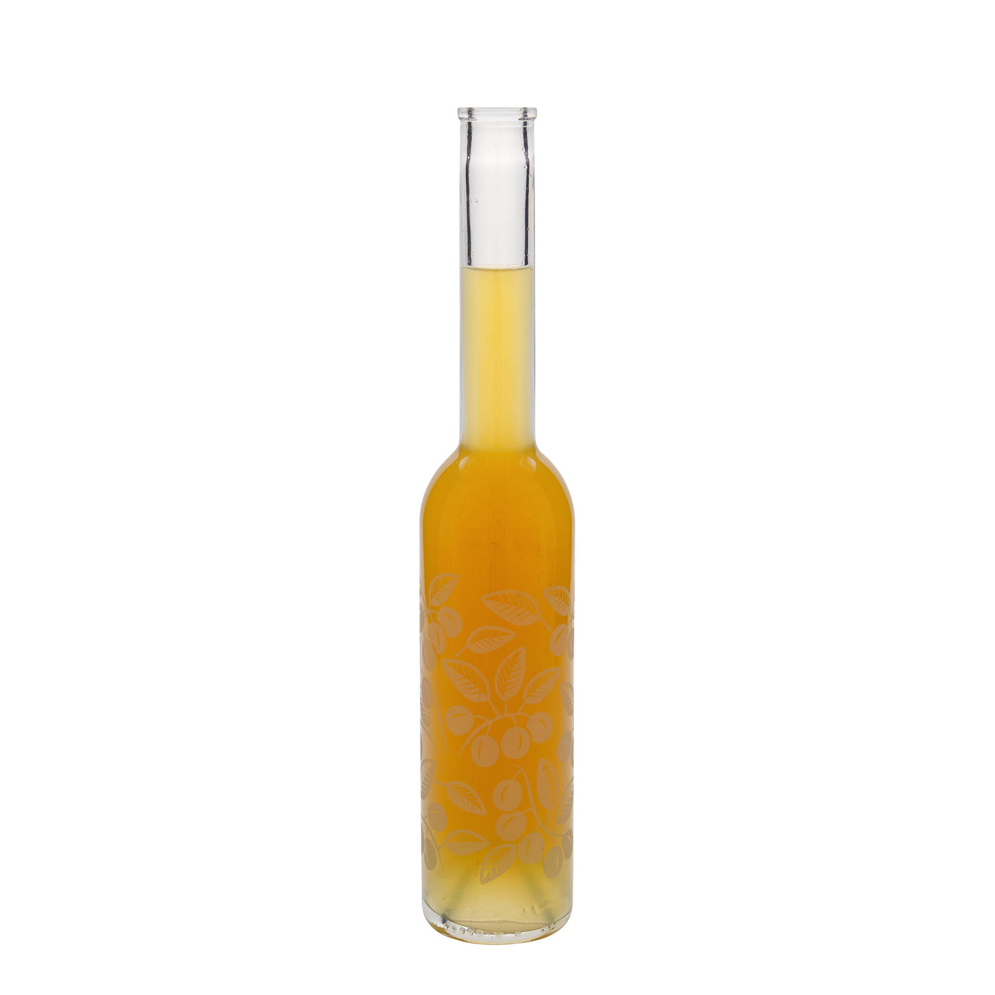350 ml staklena flaša 'Opera', motiv: mirabelle, grlo: pluta