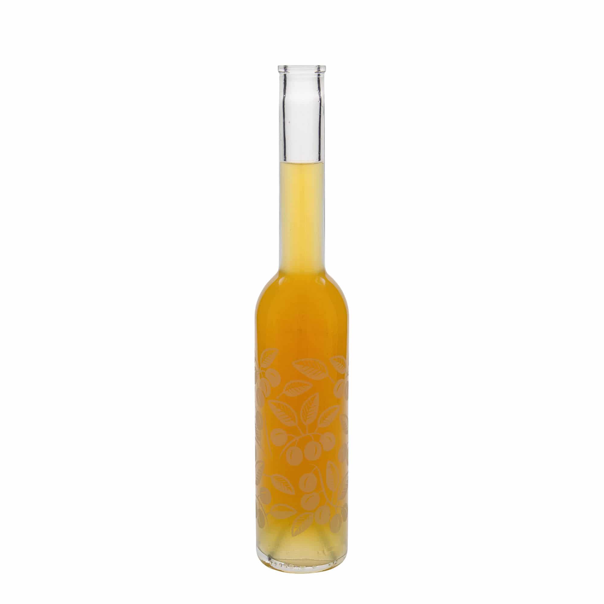 350 ml staklena flaša 'Opera', motiv: mirabelle, grlo: pluta