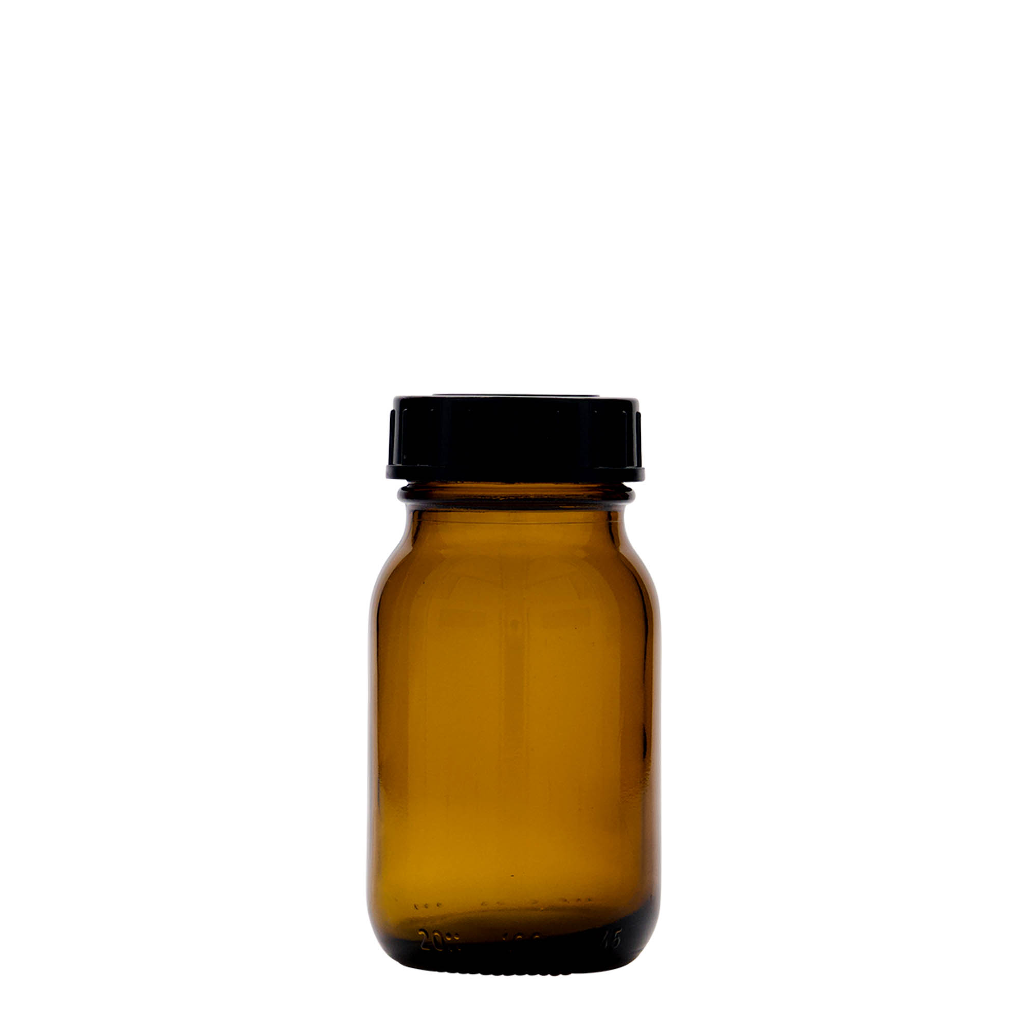 100 ml teglа s širokim grlom, braon, otvor: DIN 40 100 ml teglа s širokim grlom, braon, otvor: DIN 40