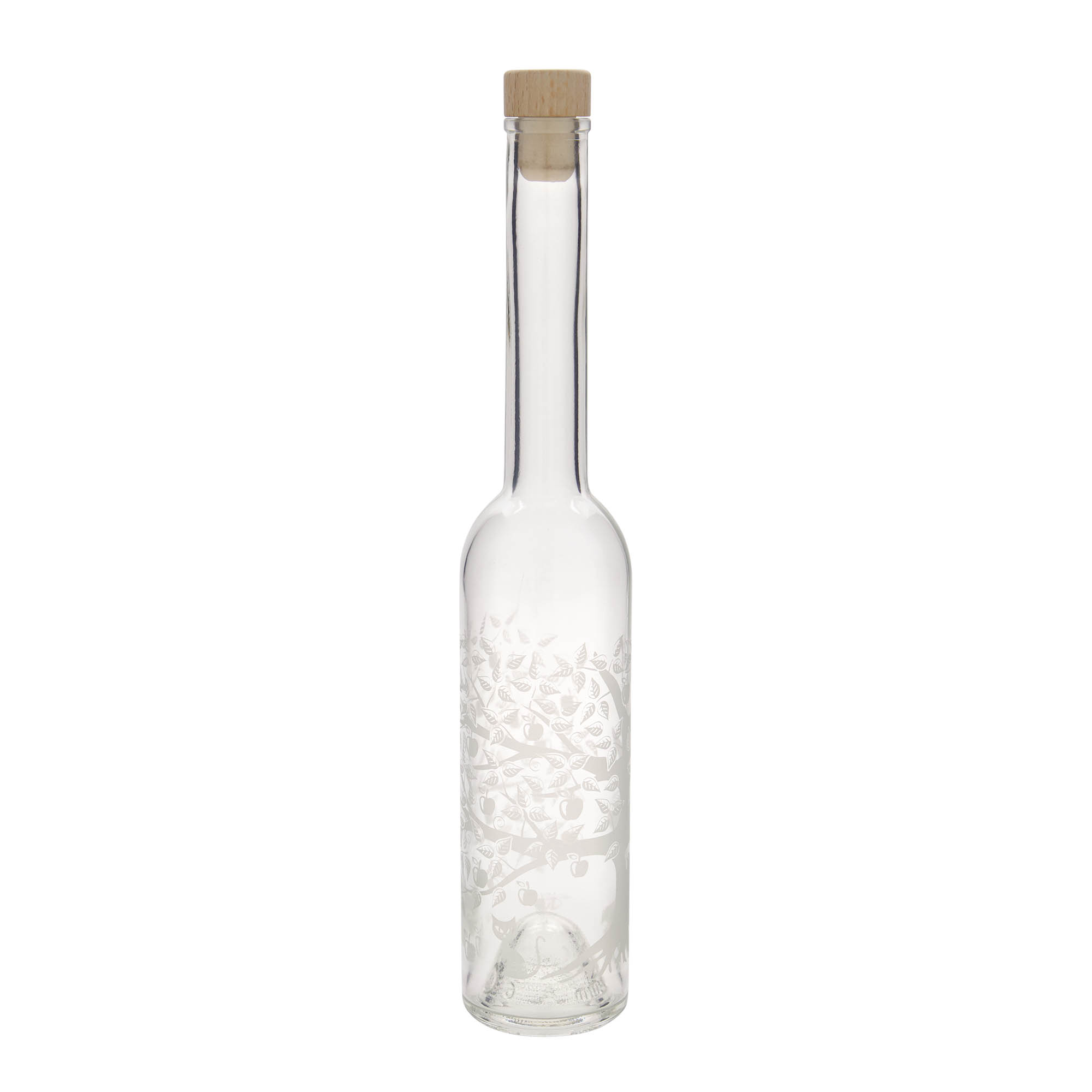 350 ml staklena flaša 'Opera', motiv: jabuka, otvor: čep 350 ml staklena flaša 'Opera', motiv: jabuka, otvor: čep