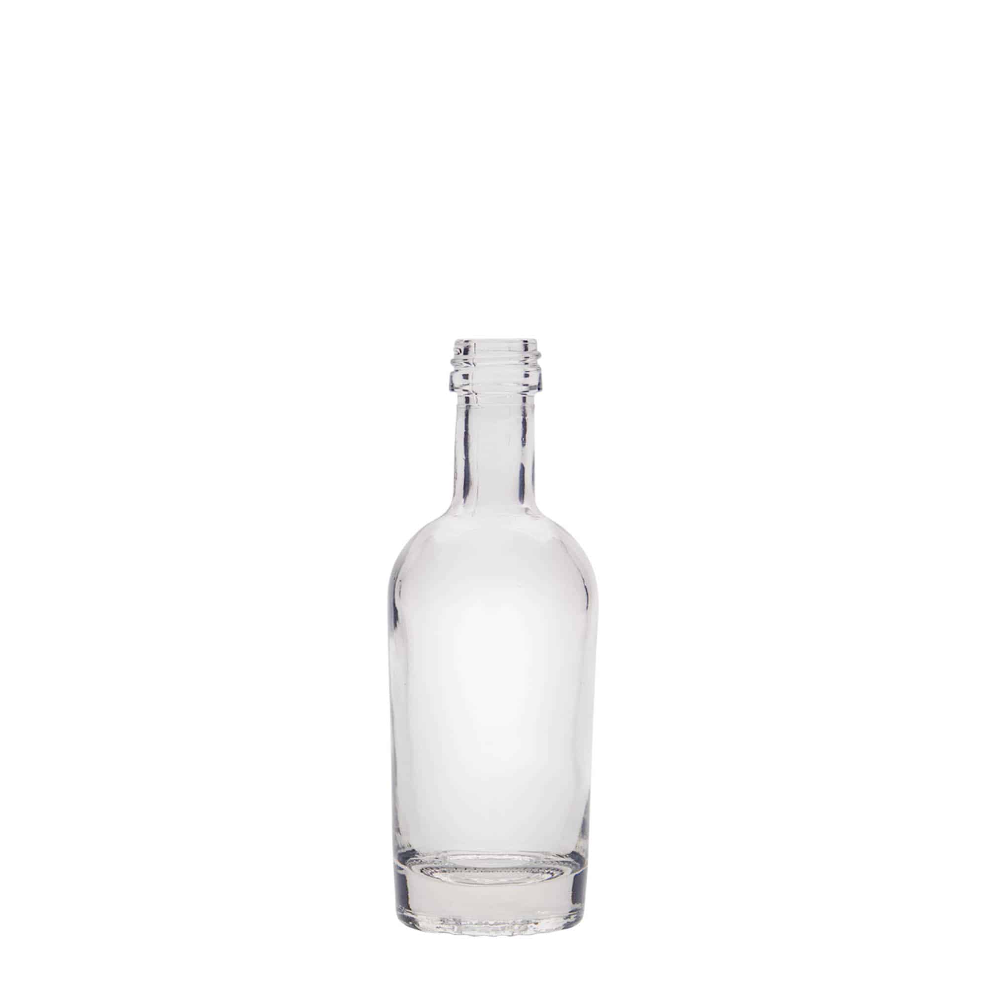 Staklena flaša 50 ml 'Pepe', grlo: PP 18