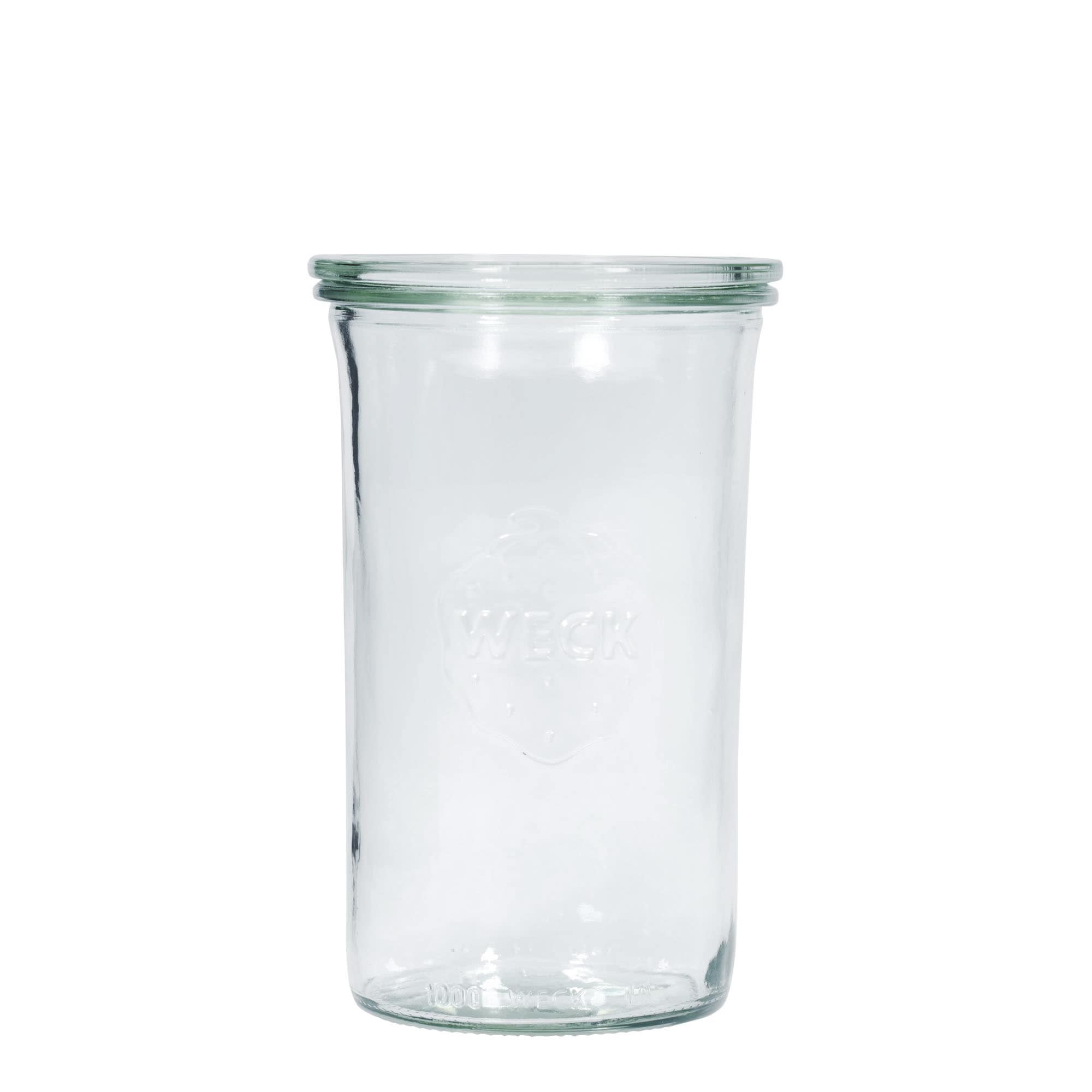 1.000 ml WECK-staklena tegla za okretanje #, otvor: okrugli rub