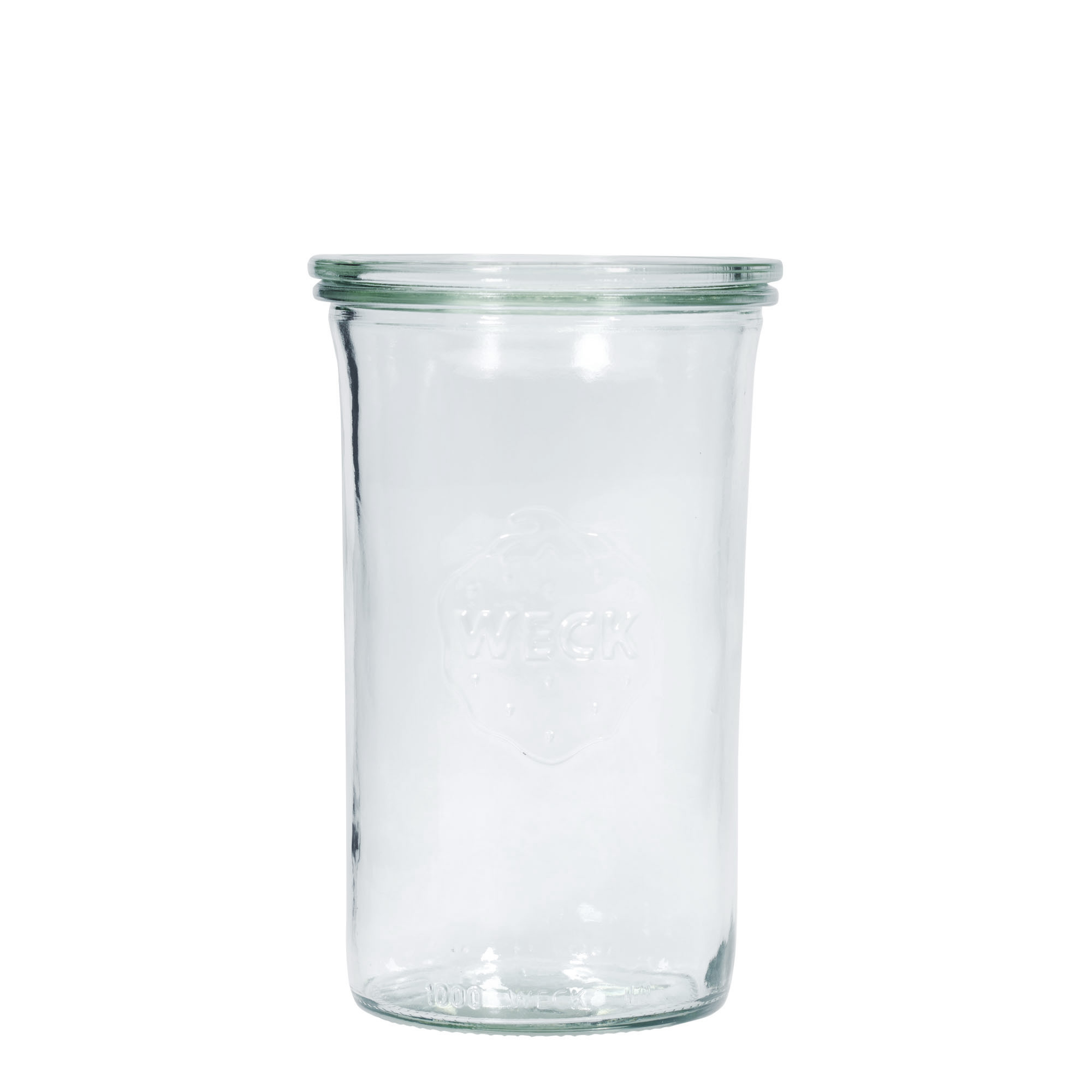 1.000 ml WECK-staklena tegla za okretanje #, otvor: okrugli rub