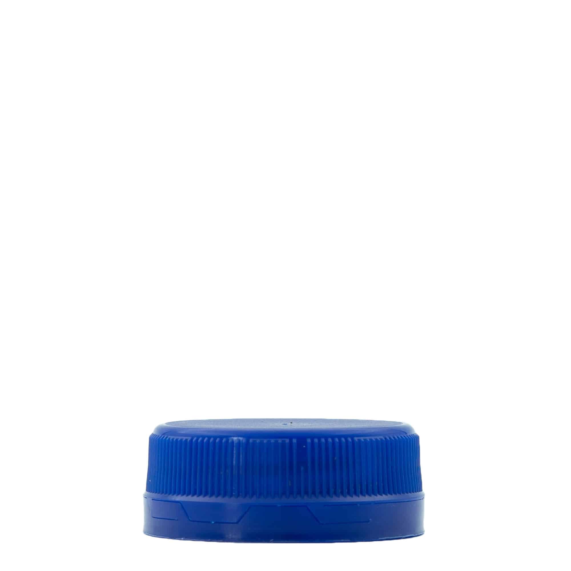Zatvarač sa navojem, dvosmerni navoj, PE plastika, plava, za otvor: PET 38 mm