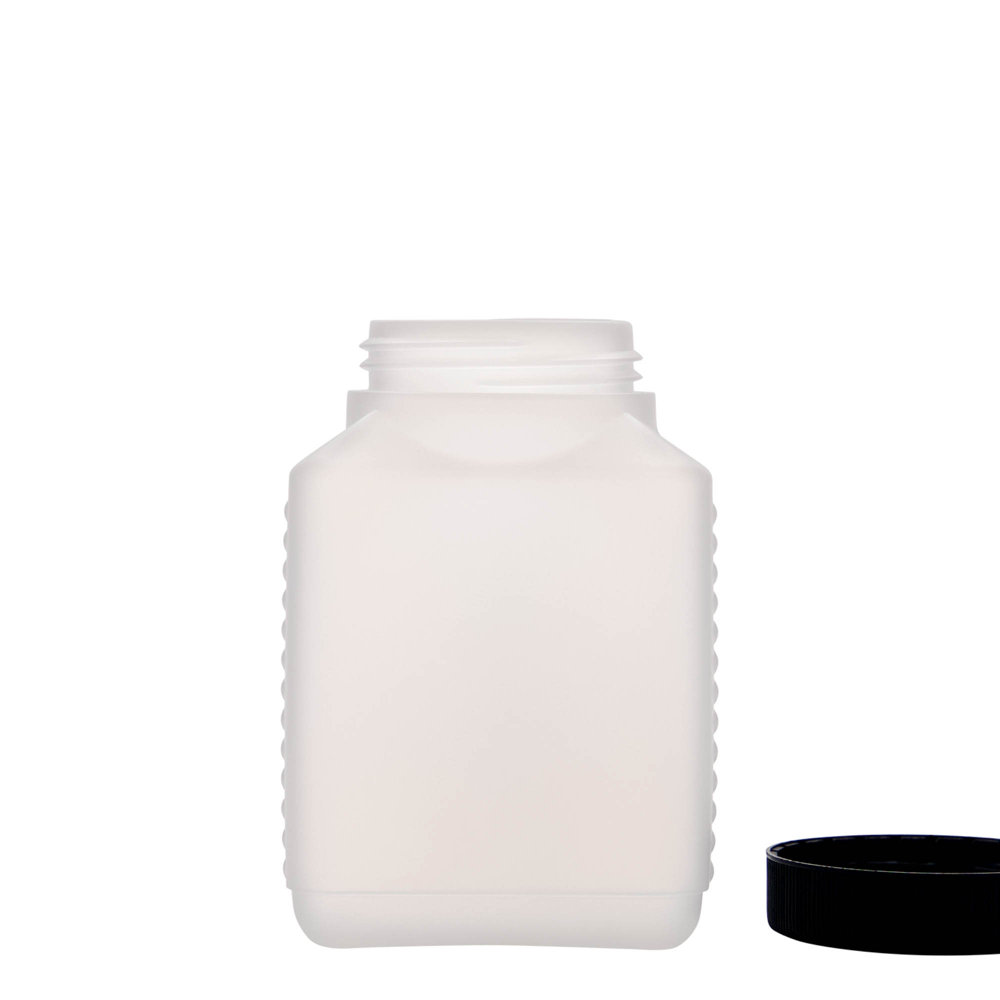 Boca sa širokom grlom od 500 ml, HDPE plastika, natur, otvor: DIN 60 EPE