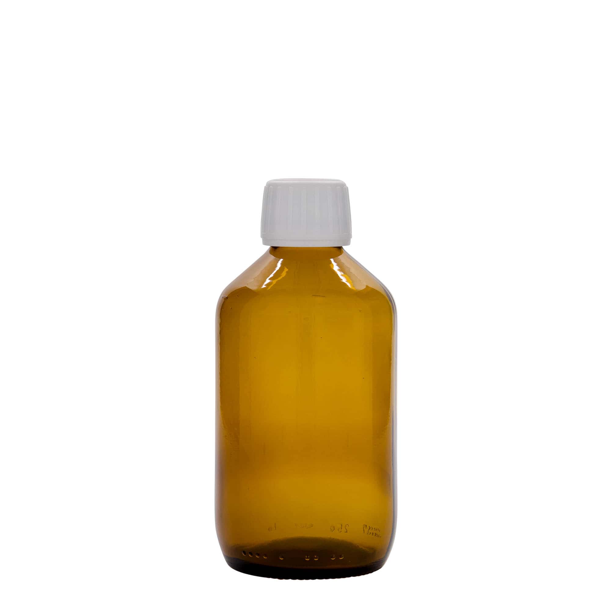 250 ml medicinska bočica, braon, staklo, grlo: PP 28