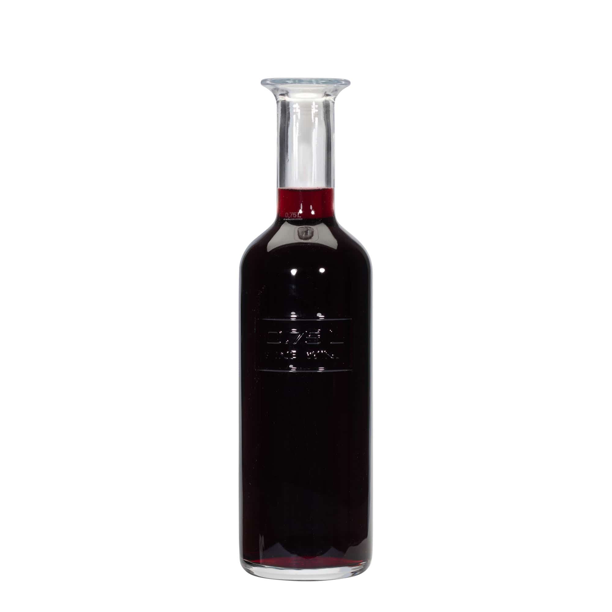 750 ml staklena boca 'Optima Fine Wine', otvor: plutani čep