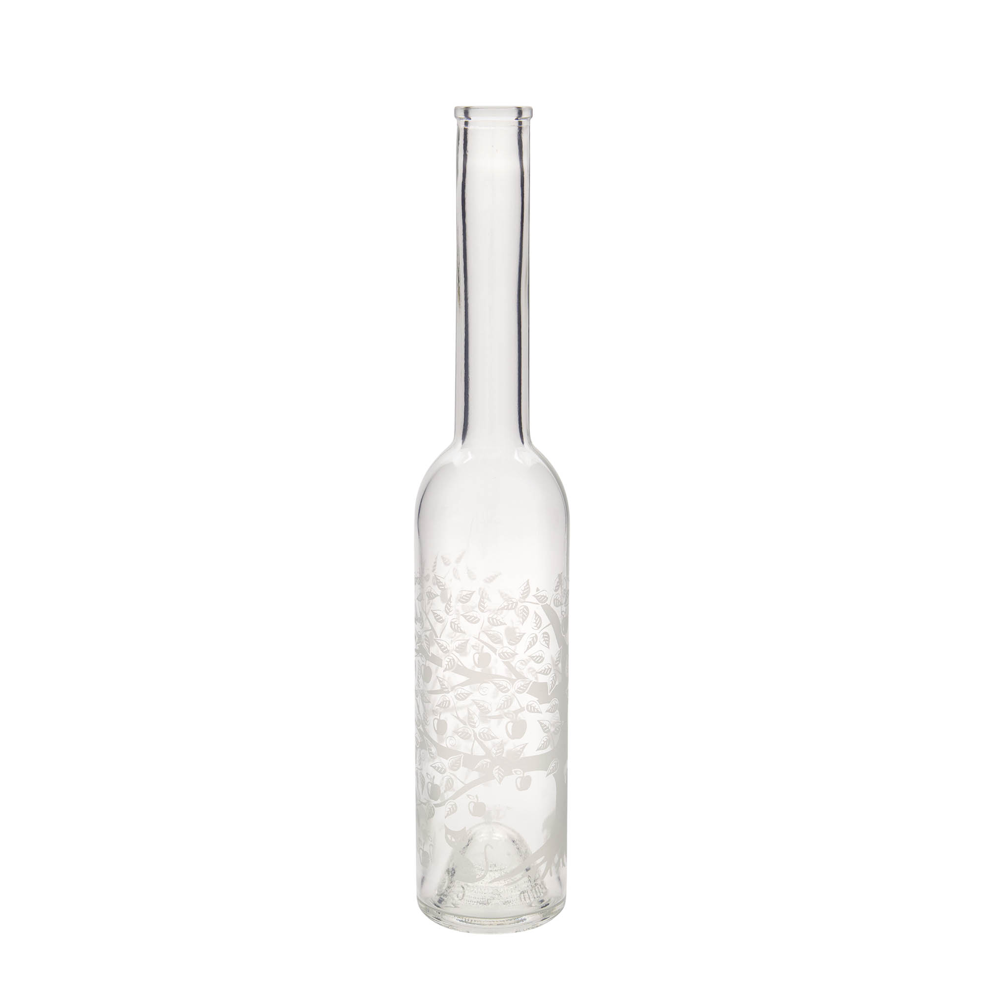 Staklena boca od 350 ml 'Opera', motiv: Drvo jabuke, otvor: Plutani čep Staklena boca od 350 ml 'Opera', motiv: Drvo jabuke, otvor: Plutani čep