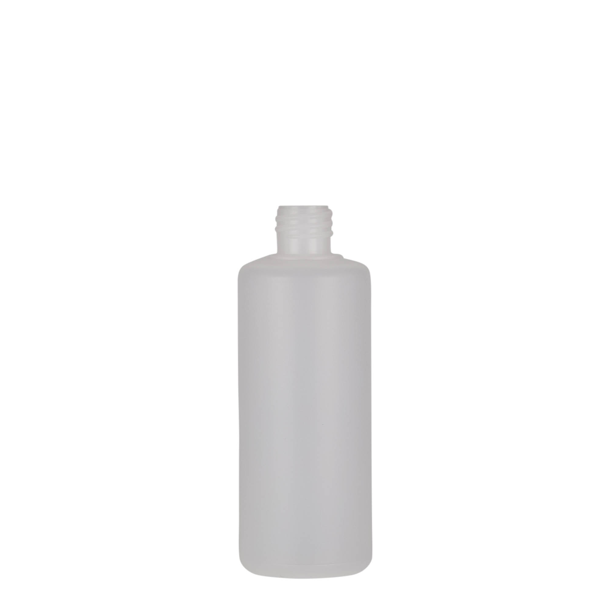 Okrugla boca od 100 ml, PE plastika, natur, otvor: Zatvarač sa navojem Okrugla boca od 100 ml, PE plastika, natur, otvor: Zatvarač sa navojem