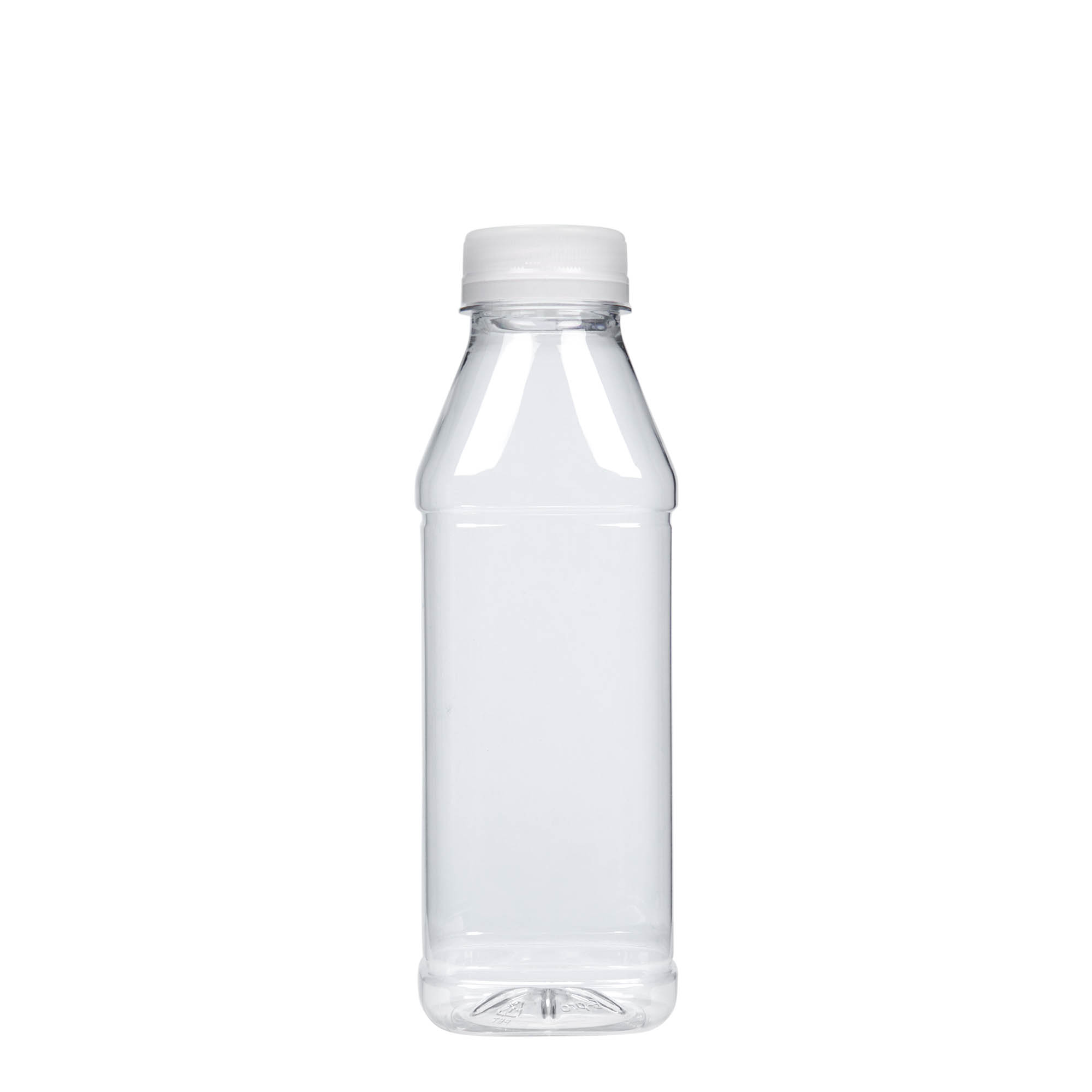 500 ml PET-flaša 'Milk and Juice Carré', kvadratna, plastika, grlo: 38 mm