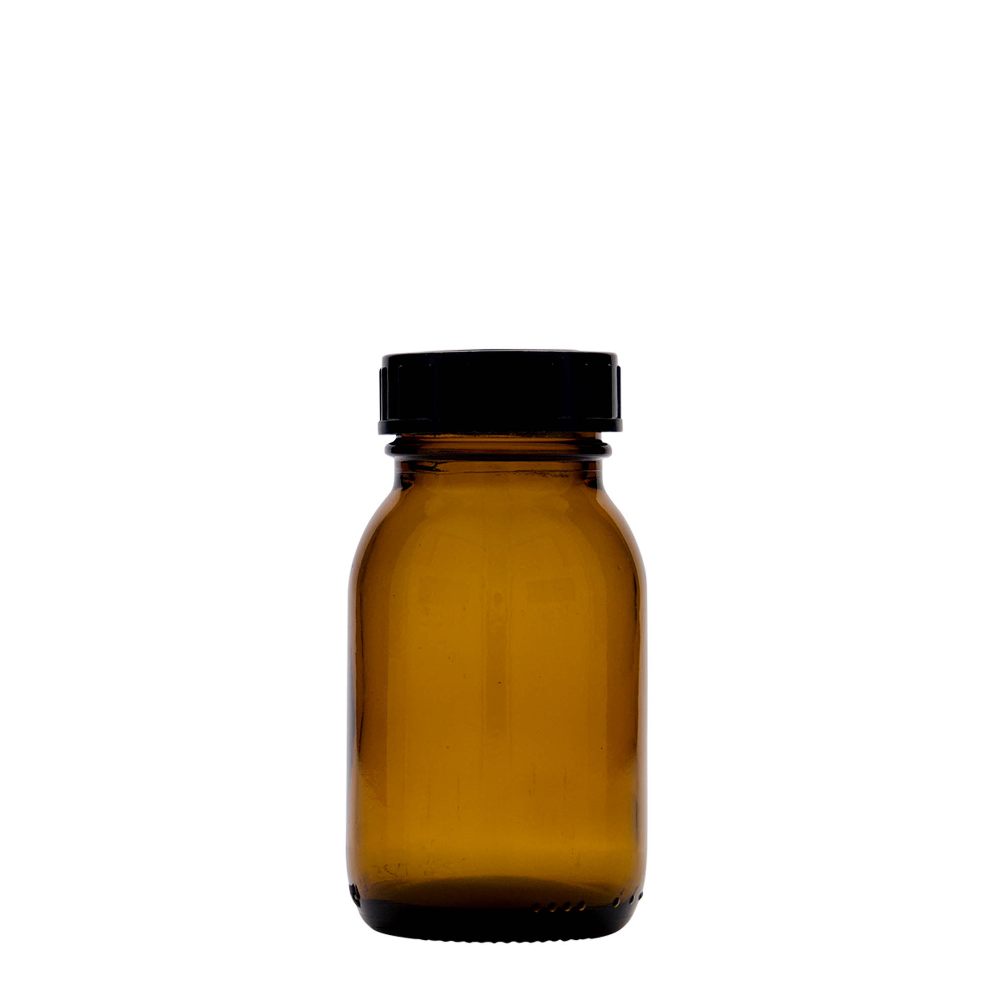 125 ml tegle sa širokim grlom, braon, otvor: DIN 40