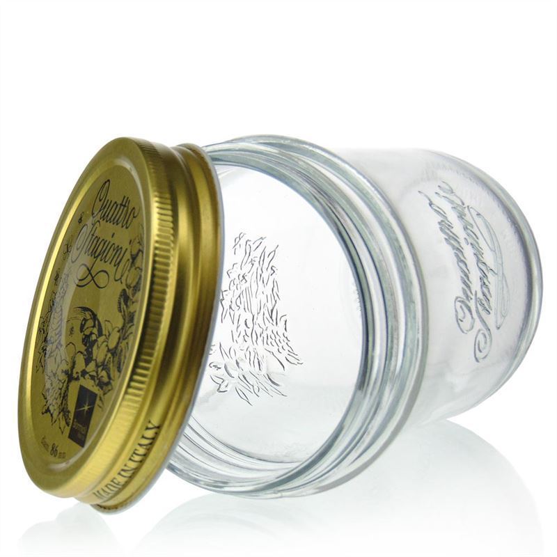 320 ml Staklena tegla 'Quattro Stagioni', otvor: navojni poklopac 320 ml Staklena tegla 'Quattro Stagioni', otvor: navojni poklopac