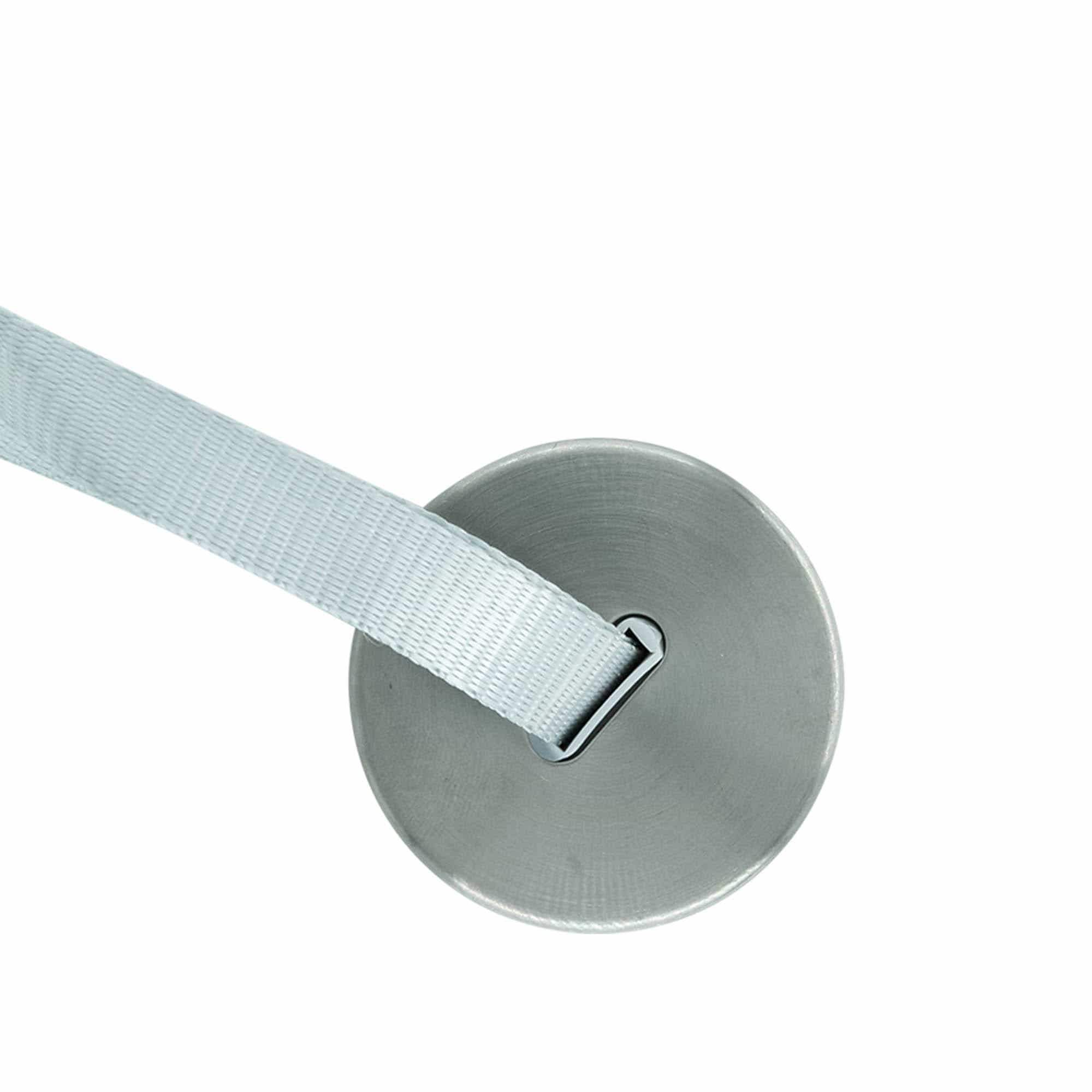 Zavrtni poklopac 'Perseus' sa trakom, metal, srebrni