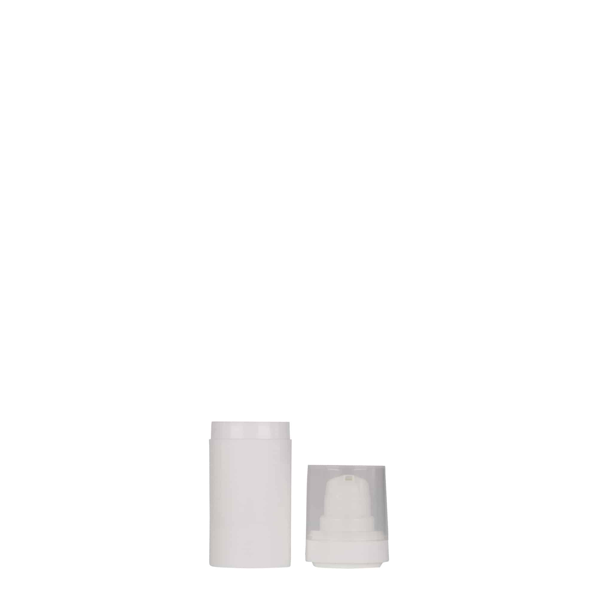 15 ml Airless dozer 'Micro', PP-plastika, beo