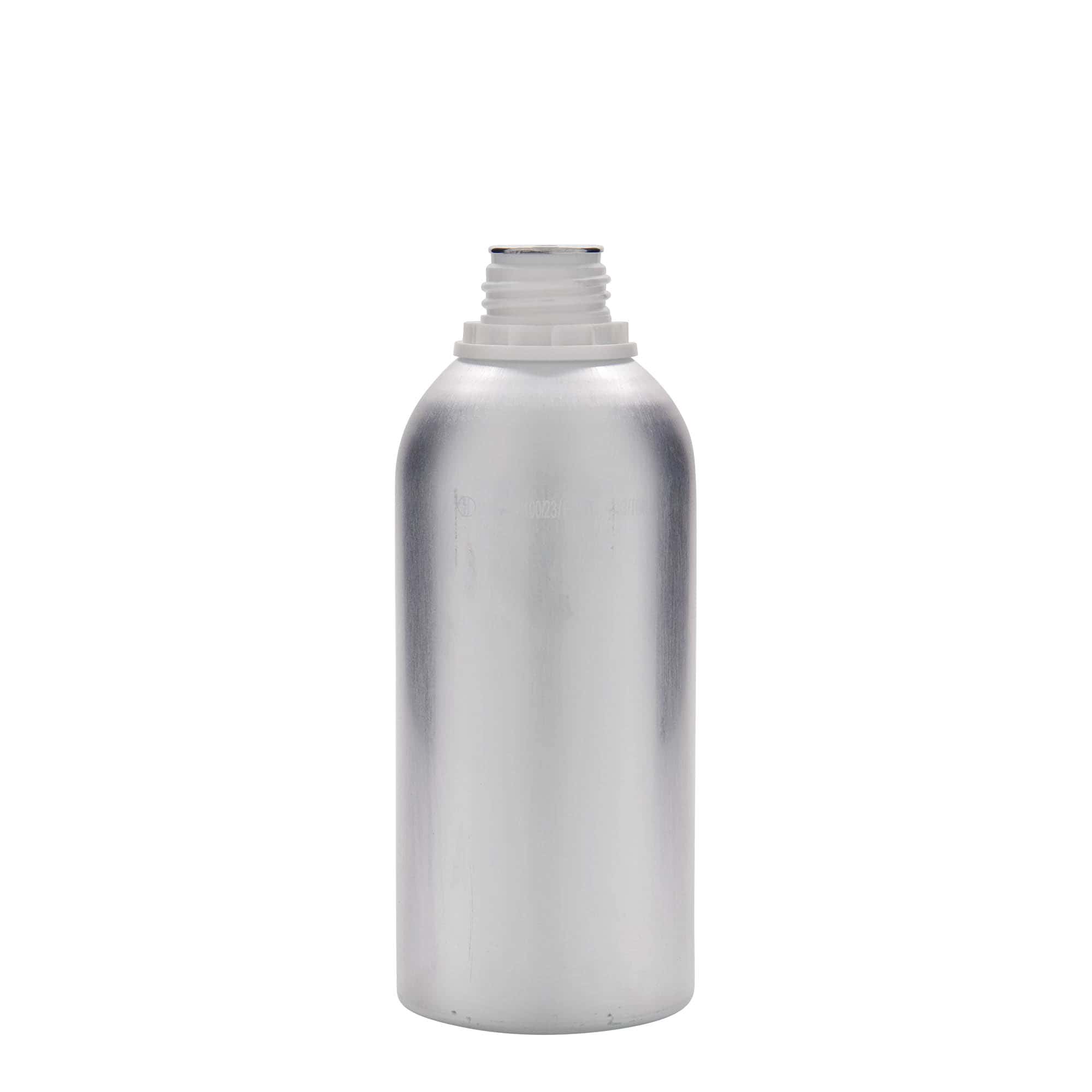 625 ml aluminijumska boca, metal, srebrna, otvor: DIN 32