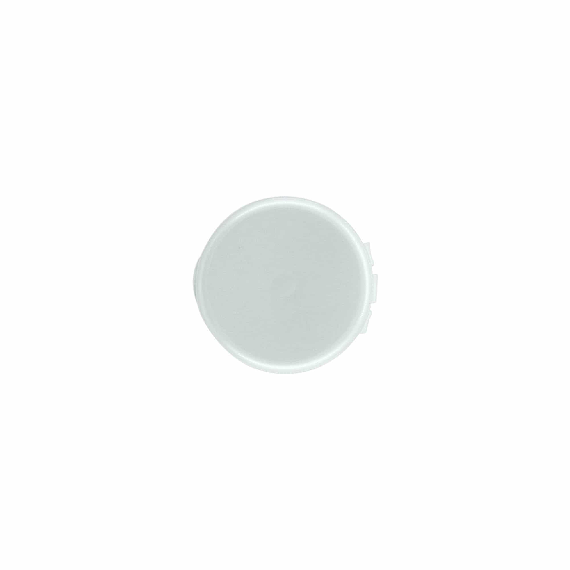 Zatvarač sa navojem, preklopni šarnir, PP-plastika, srebrne boje, za otvor: 24/410 Zatvarač sa navojem, preklopni šarnir, PP-plastika, srebrne boje, za otvor: 24/410