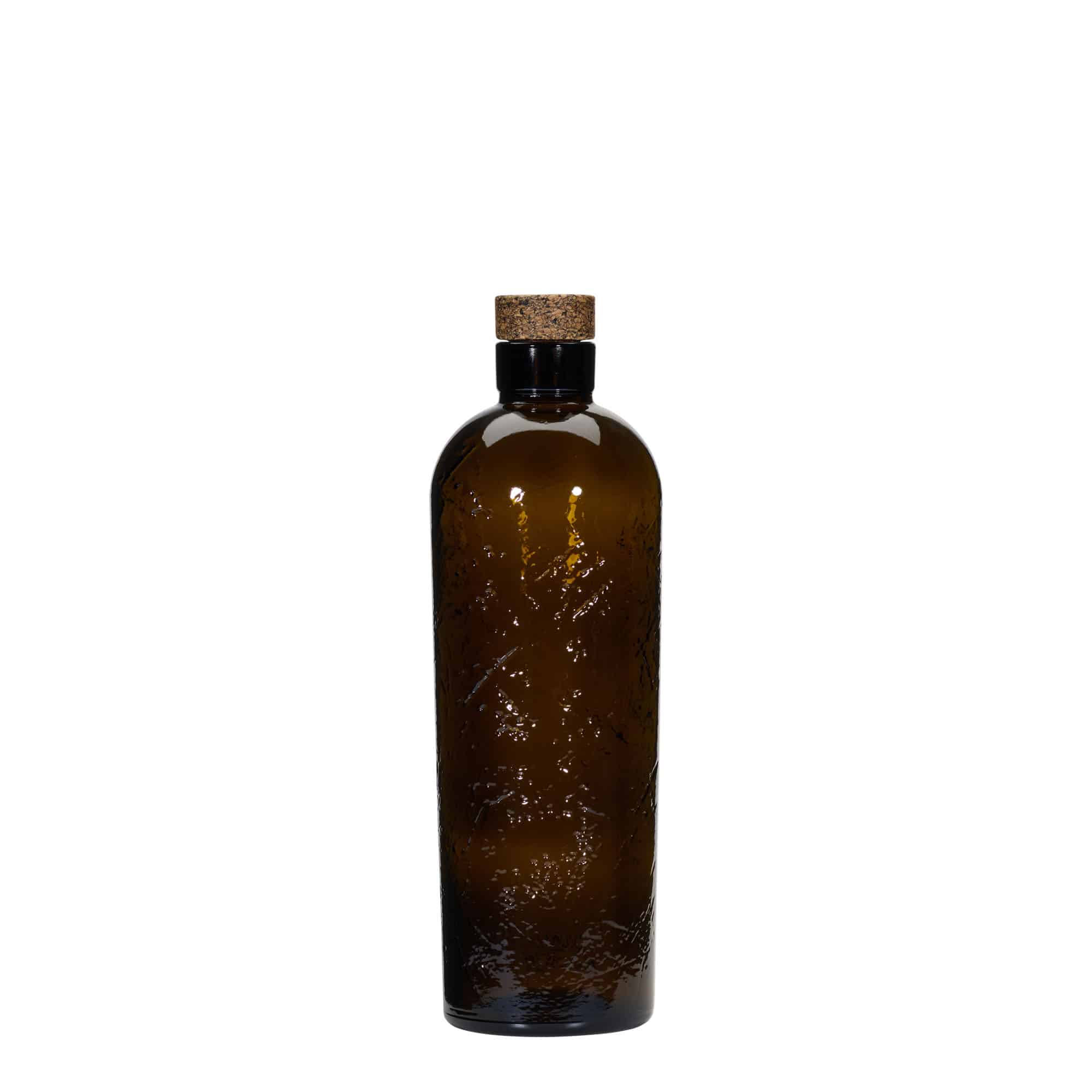 700 ml Wildly Crafted staklena boca „Natural“, braon, otvor: pluta