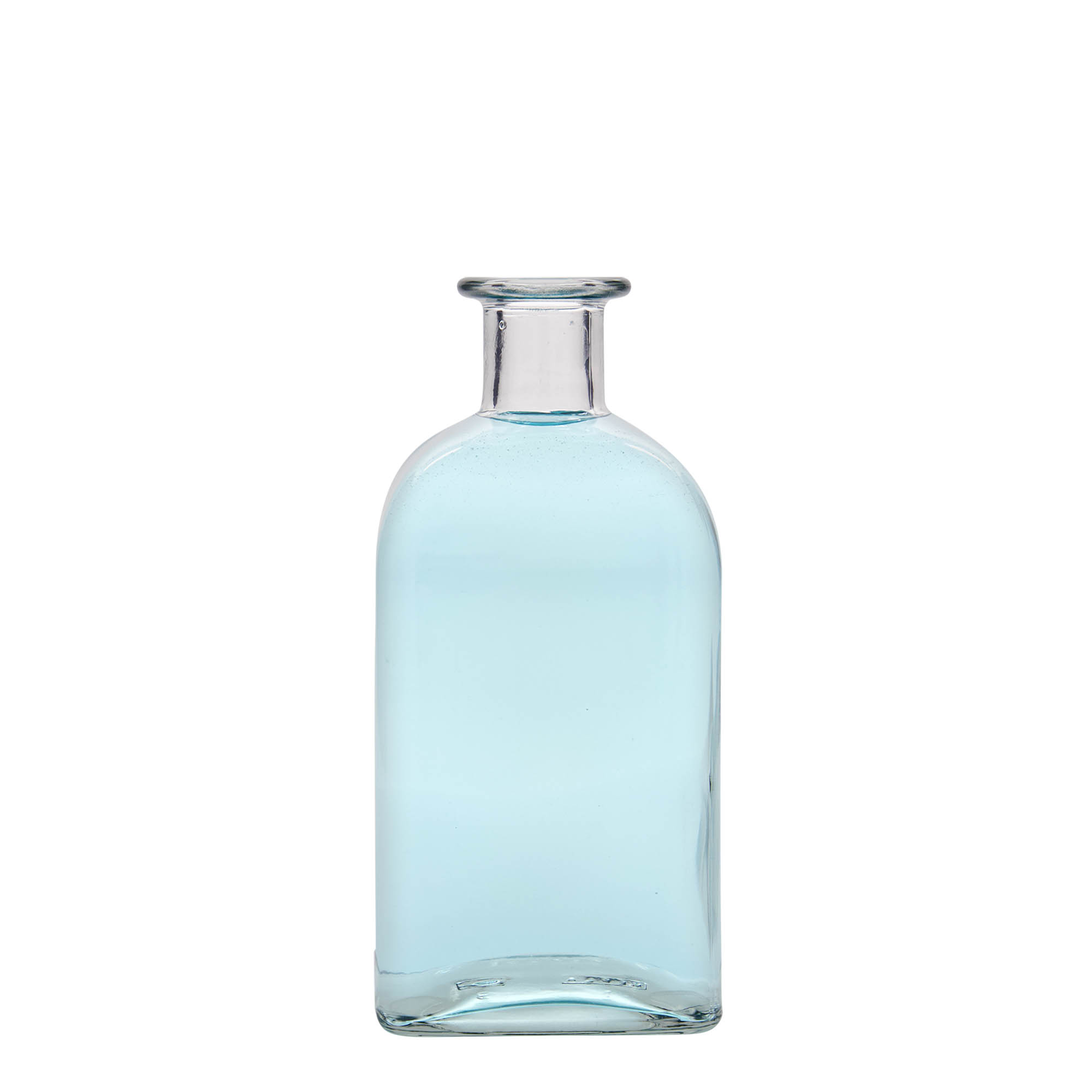 500 ml staklena boca Apotheker Carré, kvadratna, otvor: pluta