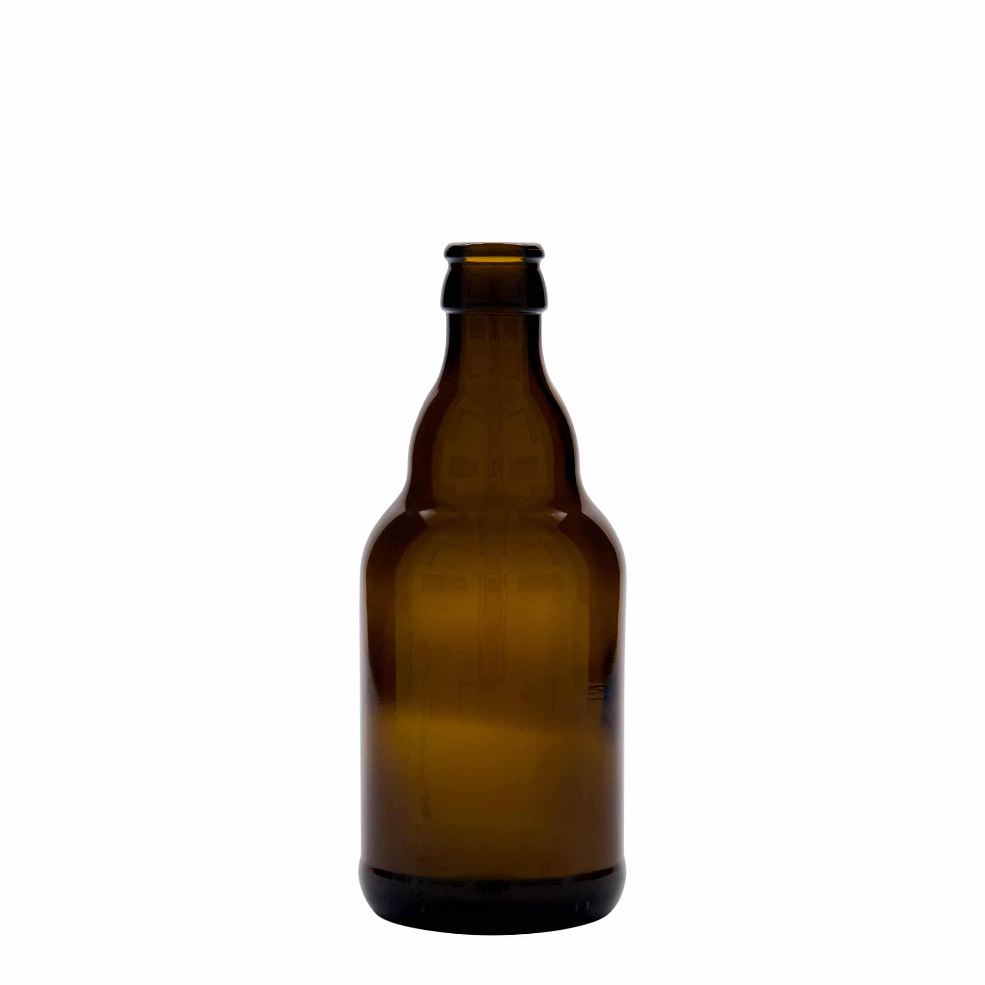Boca za pivo od 330 ml 'Steinie', staklo, braon, otvor: Krunski čepovi Boca za pivo od 330 ml 'Steinie', staklo, braon, otvor: Krunski čepovi