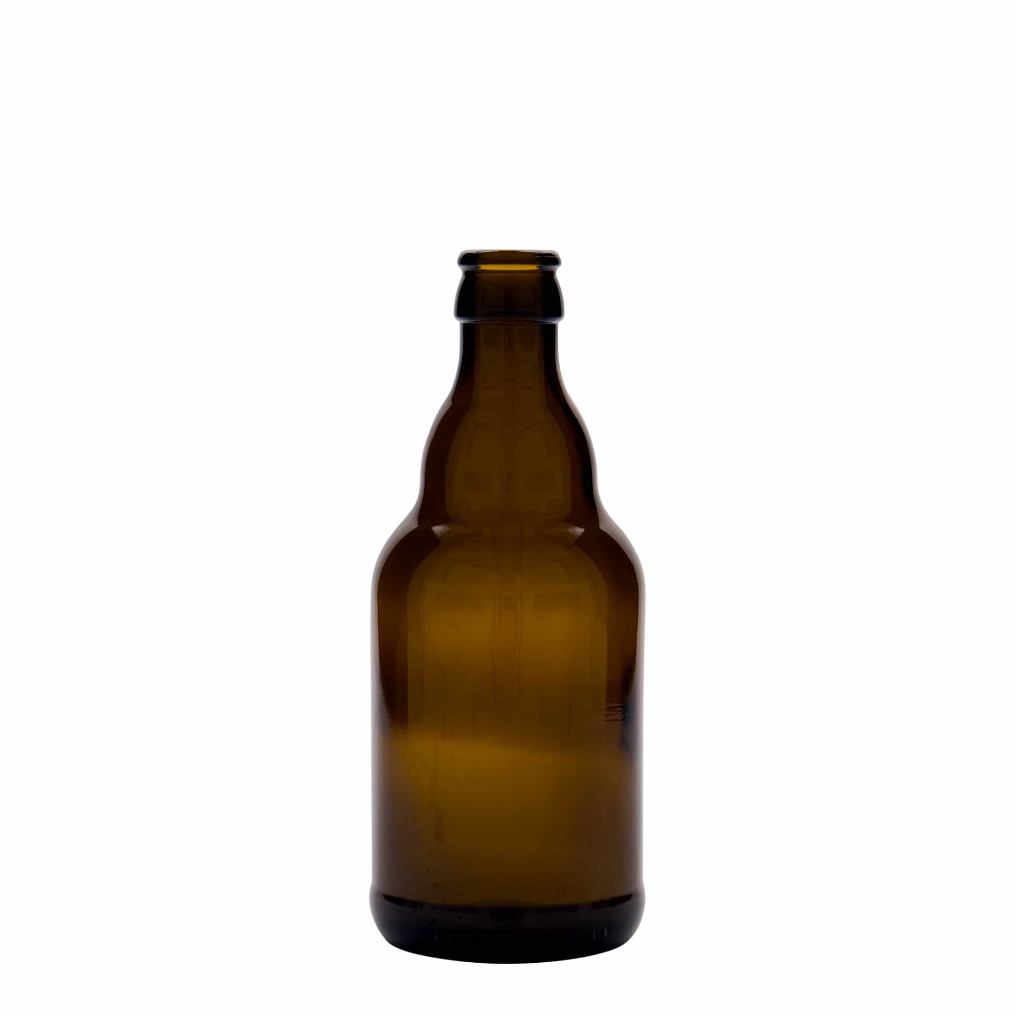 330 ml flaša piva 'Steinie', staklo, braon, otvor: krunski čep