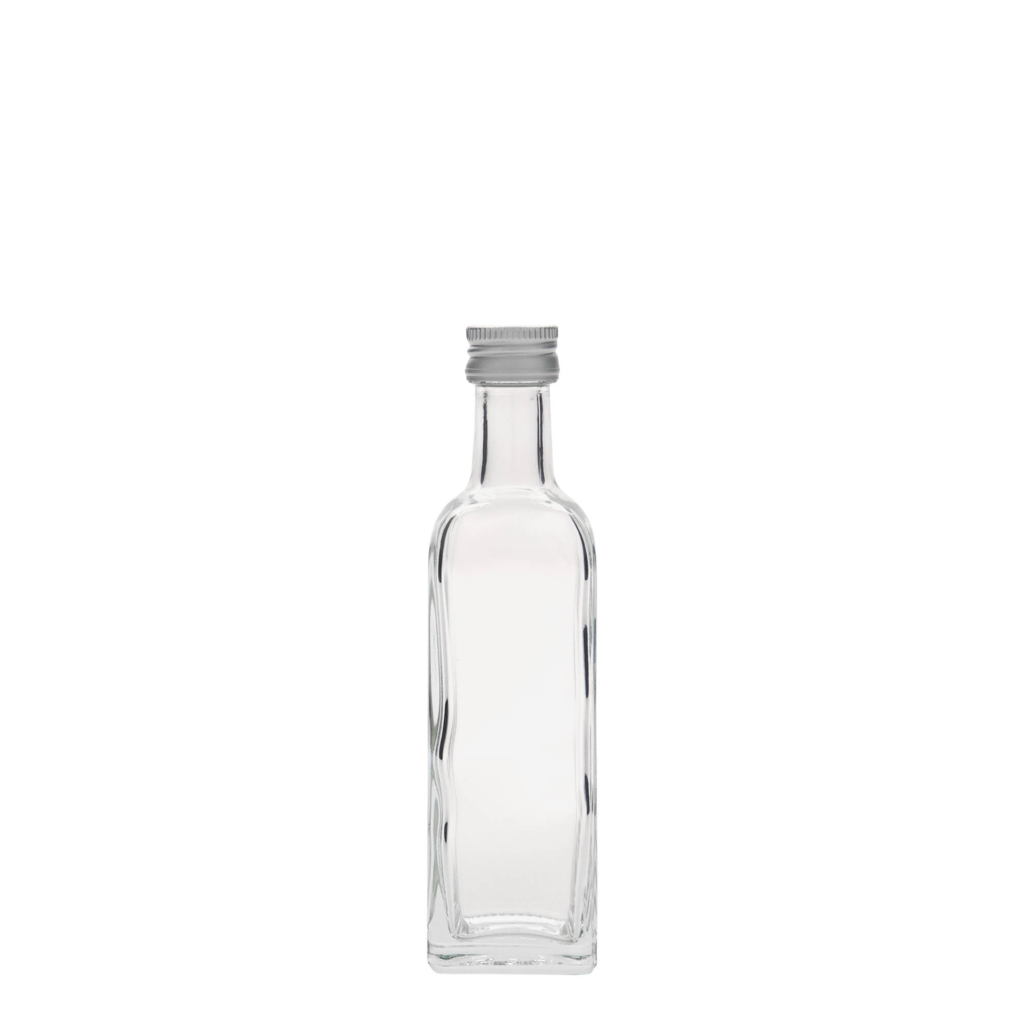 60 ml staklena flaša 'Marasca', kvadratna, otvor: PP 18 60 ml staklena flaša 'Marasca', kvadratna, otvor: PP 18