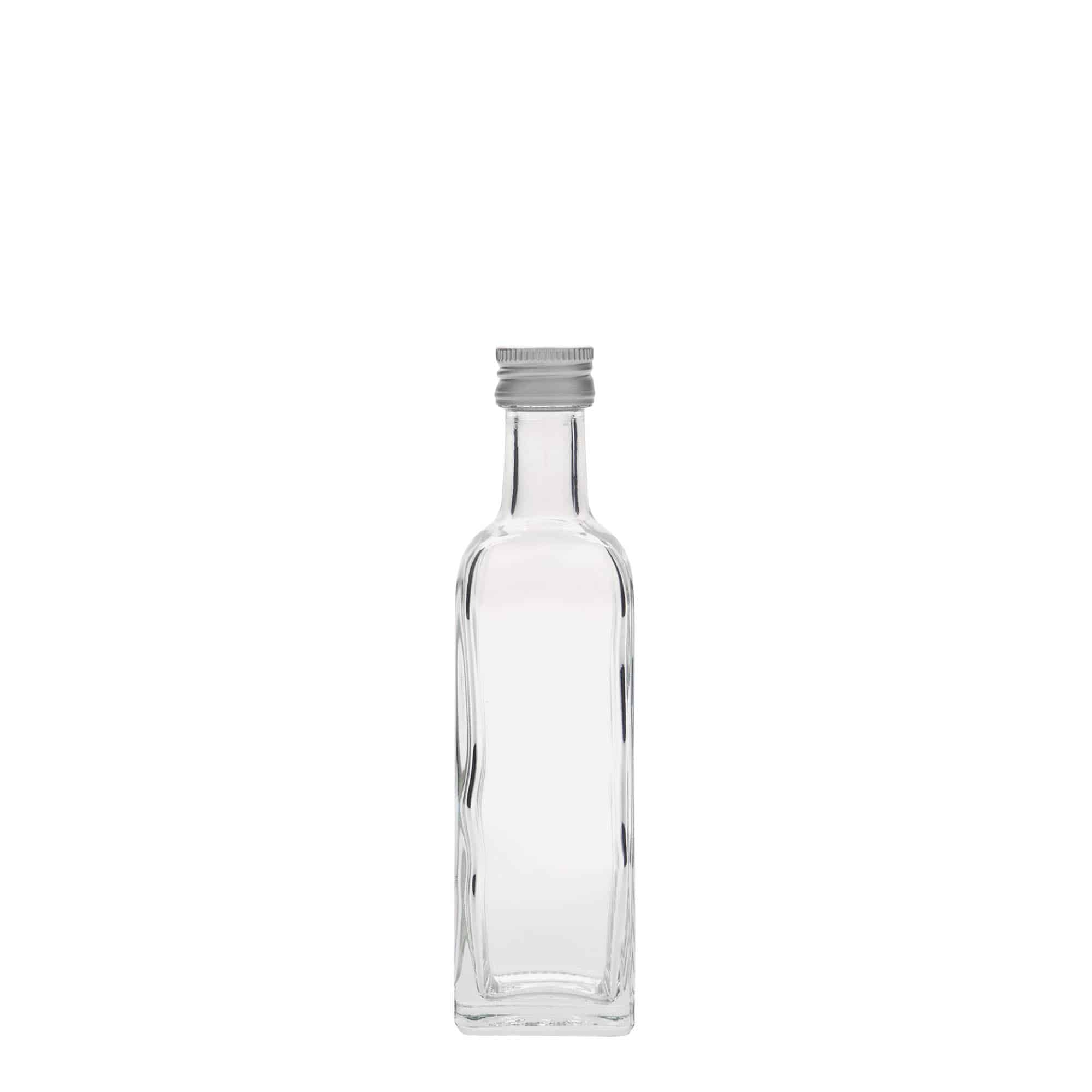 60 ml staklena flaša 'Marasca', kvadratna, otvor: PP 18