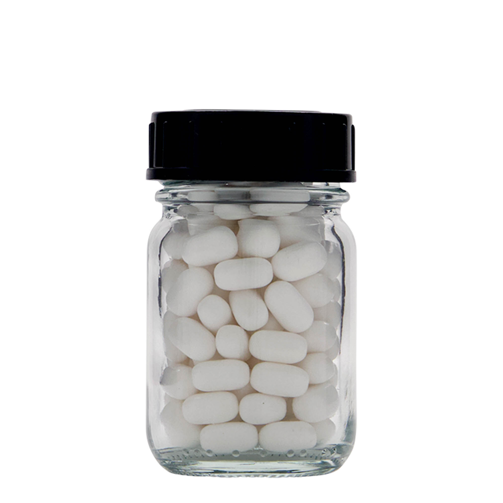 50 ml staklena tegla sa širokim grlom, otvor: DIN 40 50 ml staklena tegla sa širokim grlom, otvor: DIN 40