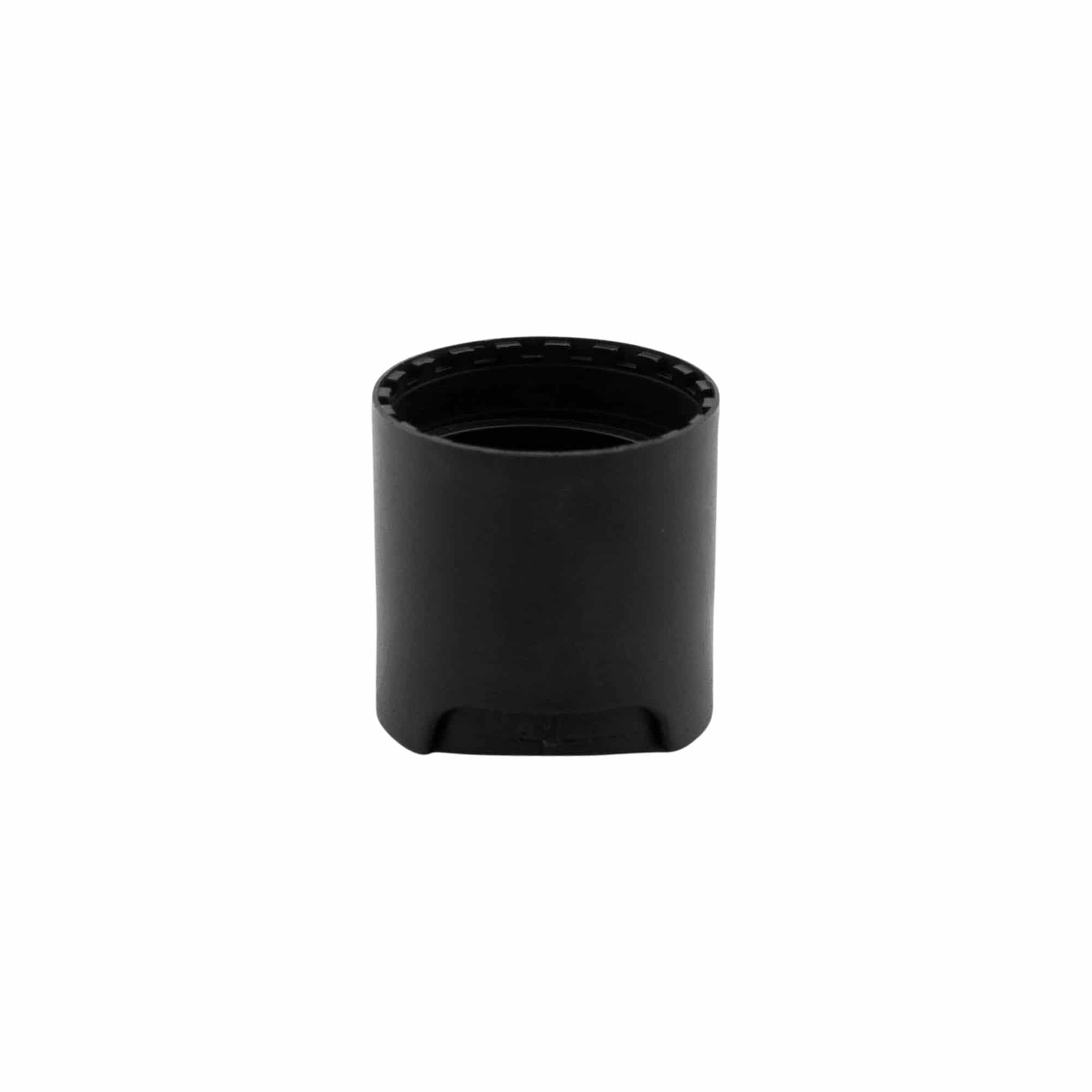 Zatvarač sa navojem Disc Top, PP plastika, crna, za otvor: 24/410