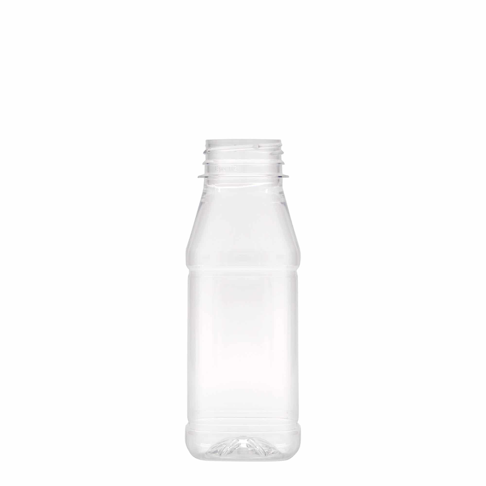 PET boca od 250 ml 'Milk and Juice Carré', kvadratna, plastika, otvor: 38 mm PET boca od 250 ml 'Milk and Juice Carré', kvadratna, plastika, otvor: 38 mm