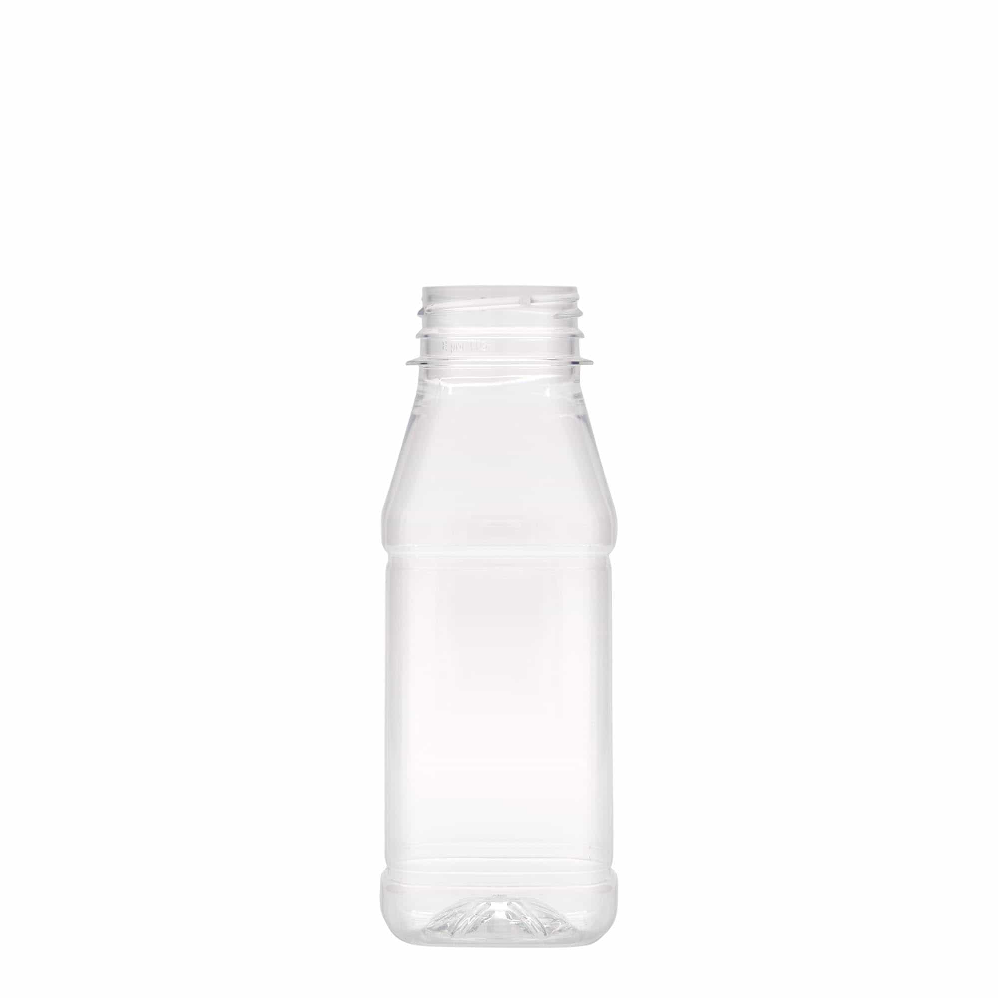250 ml PET-flaša 'Milk and Juice Carré', kvadratna, plastika, grlo: 38 mm