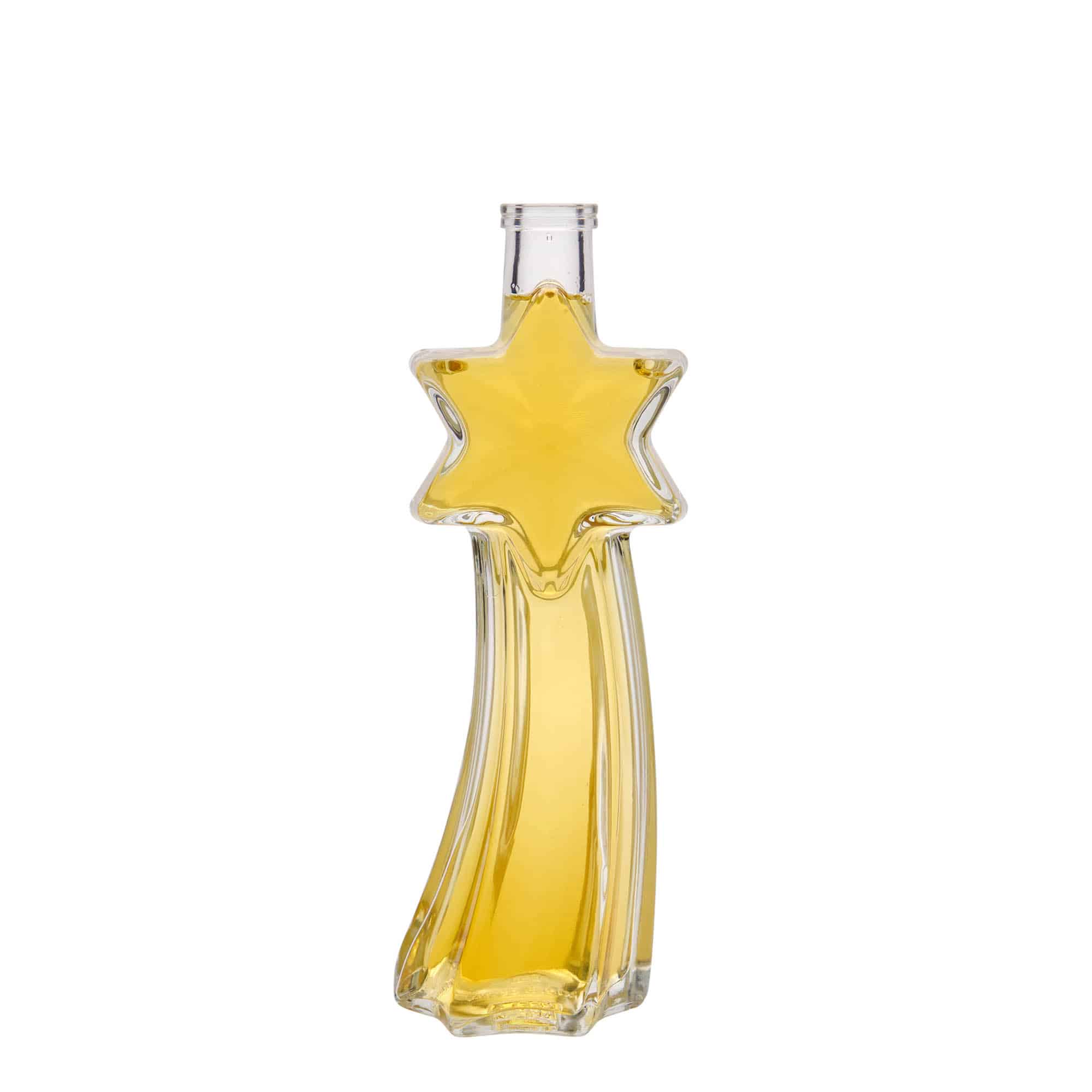 200 ml staklena flaša 'Sternschnuppe', otvor: plutani čep 200 ml staklena flaša 'Sternschnuppe', otvor: plutani čep