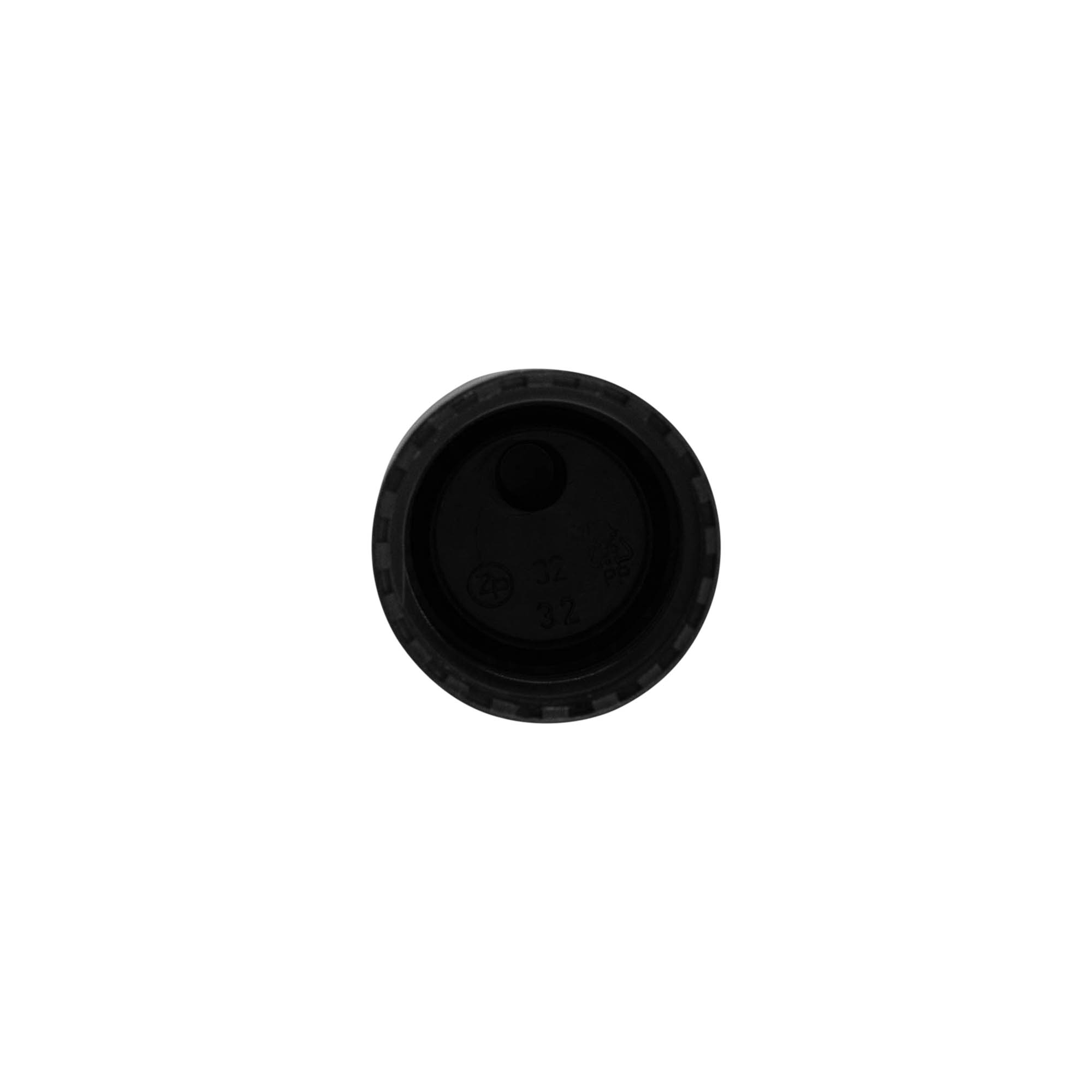 Navojni zatvarač Disc Top, PP plastika, crni, za grlo: 24/410