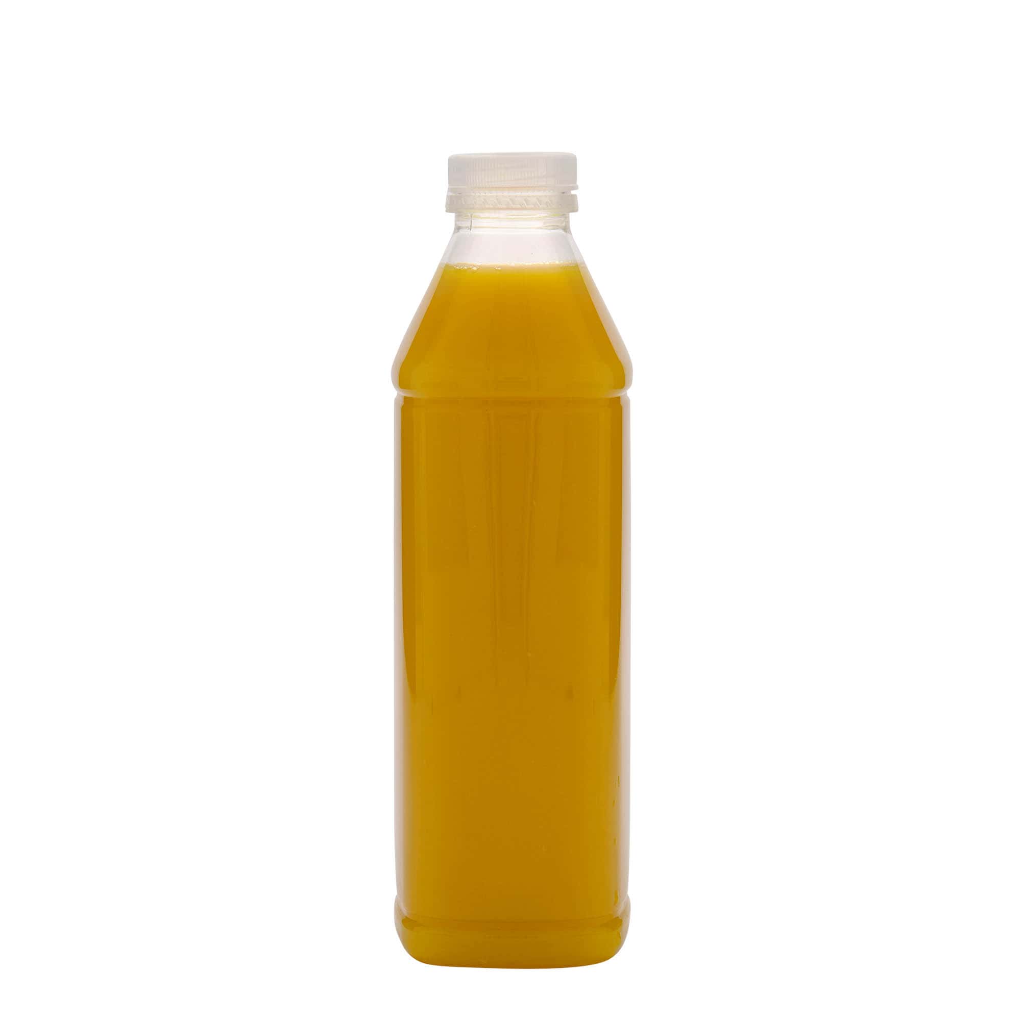 1.000 ml PET-flaša 'Milk and Juice Carré', kvadratna, plastika, grlo: 38 mm