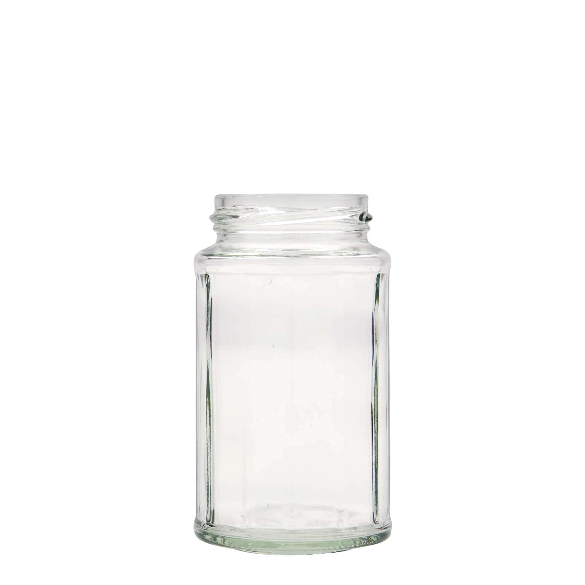 288 ml višekutna staklena tegla, dvanaestougaona, otvor: Twist-Off (TO 58)