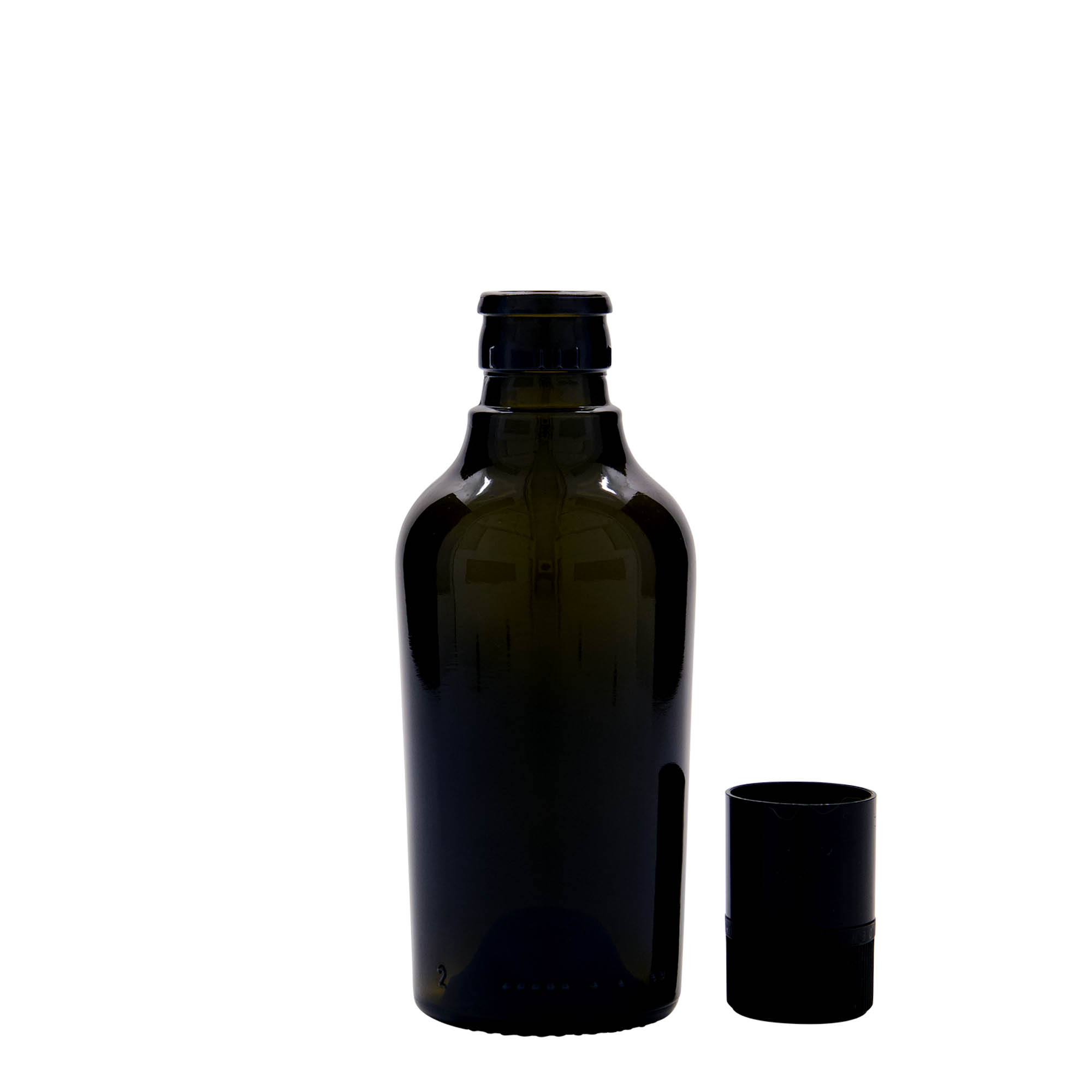 250 ml flaša za sirće/ulje 'Oleum', staklo, antikno zeleno, otvor: DOP