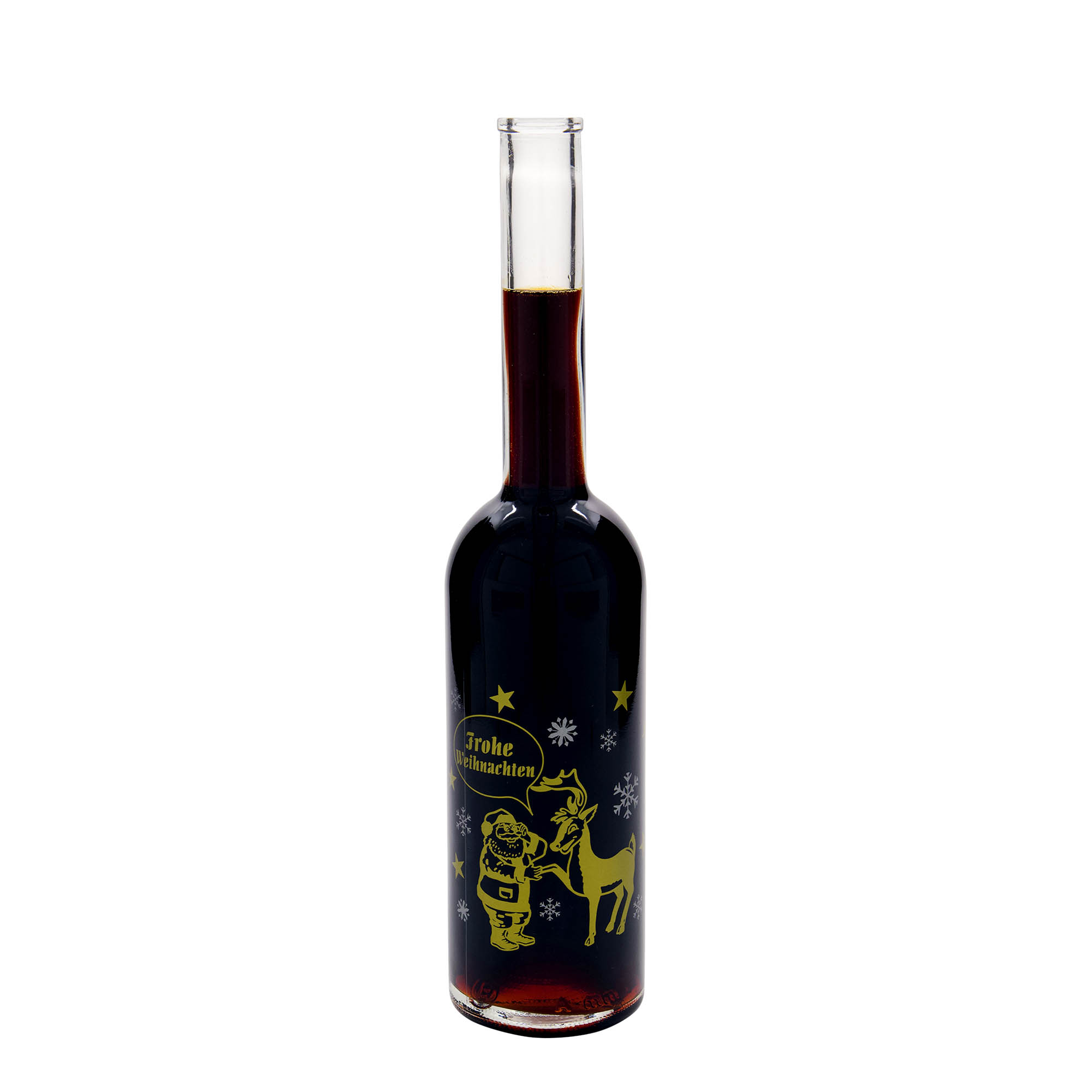 500 ml staklena flaša 'Opera', motiv: vatromet, grlo: plutа