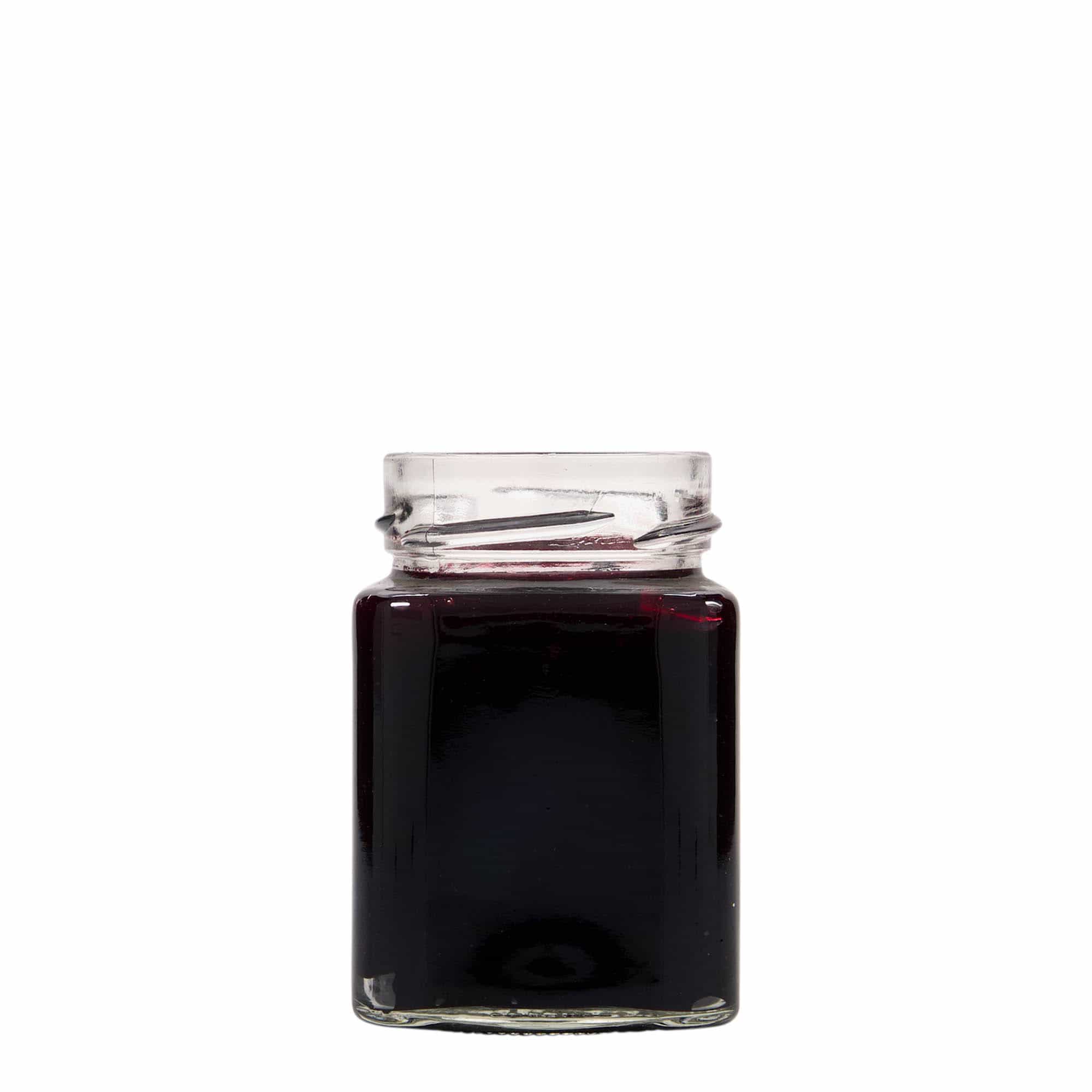 Četvrtasta tegla od 212 ml 'Funny', otvor: Deep-Twist-Off (DTO 58)