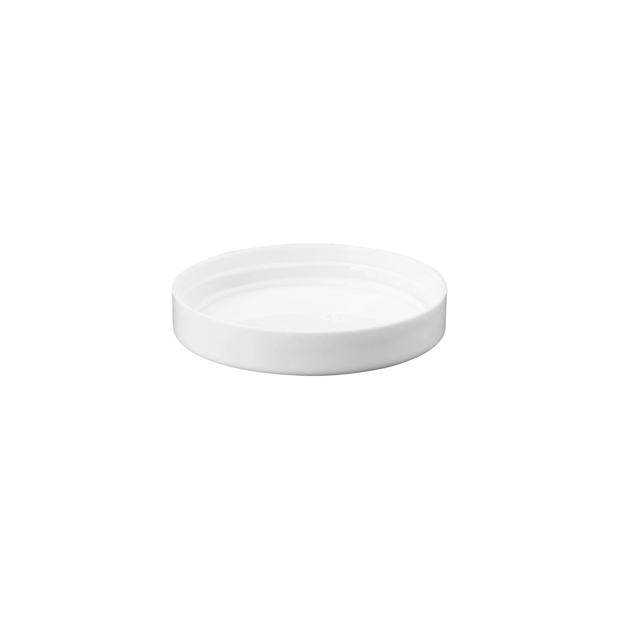 Zakrivni zatvarač, PP-plastika, beo, za grlo: 70/400 Zakrivni zatvarač, PP-plastika, beo, za grlo: 70/400