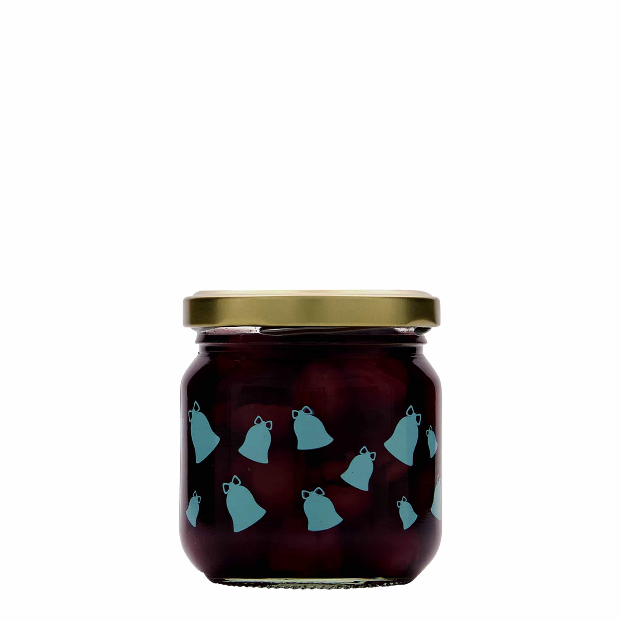 212 ml okrugla tegla, motiv: zvonce, grlo: Twist-Off (TO 66)